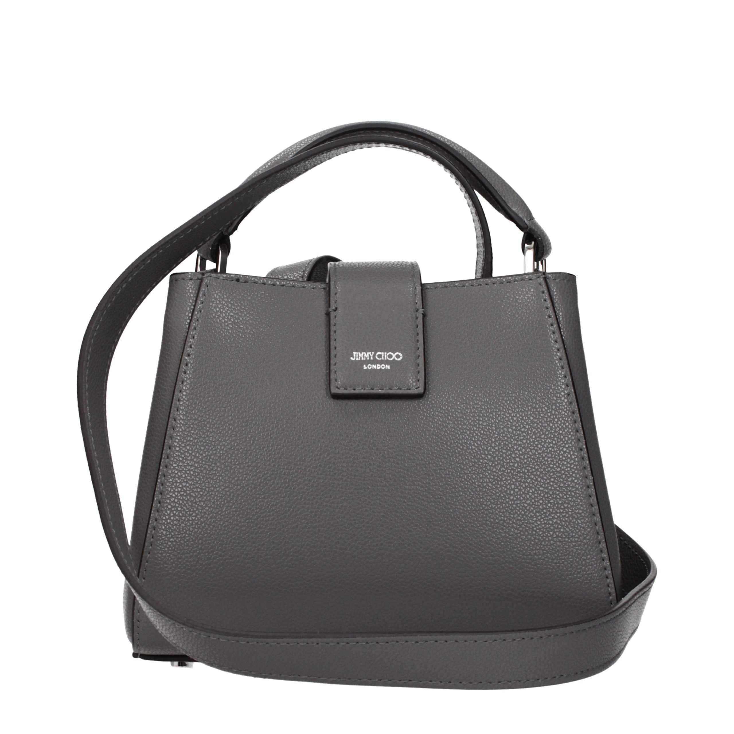 Jimmy Choo Gray Leather Handbag