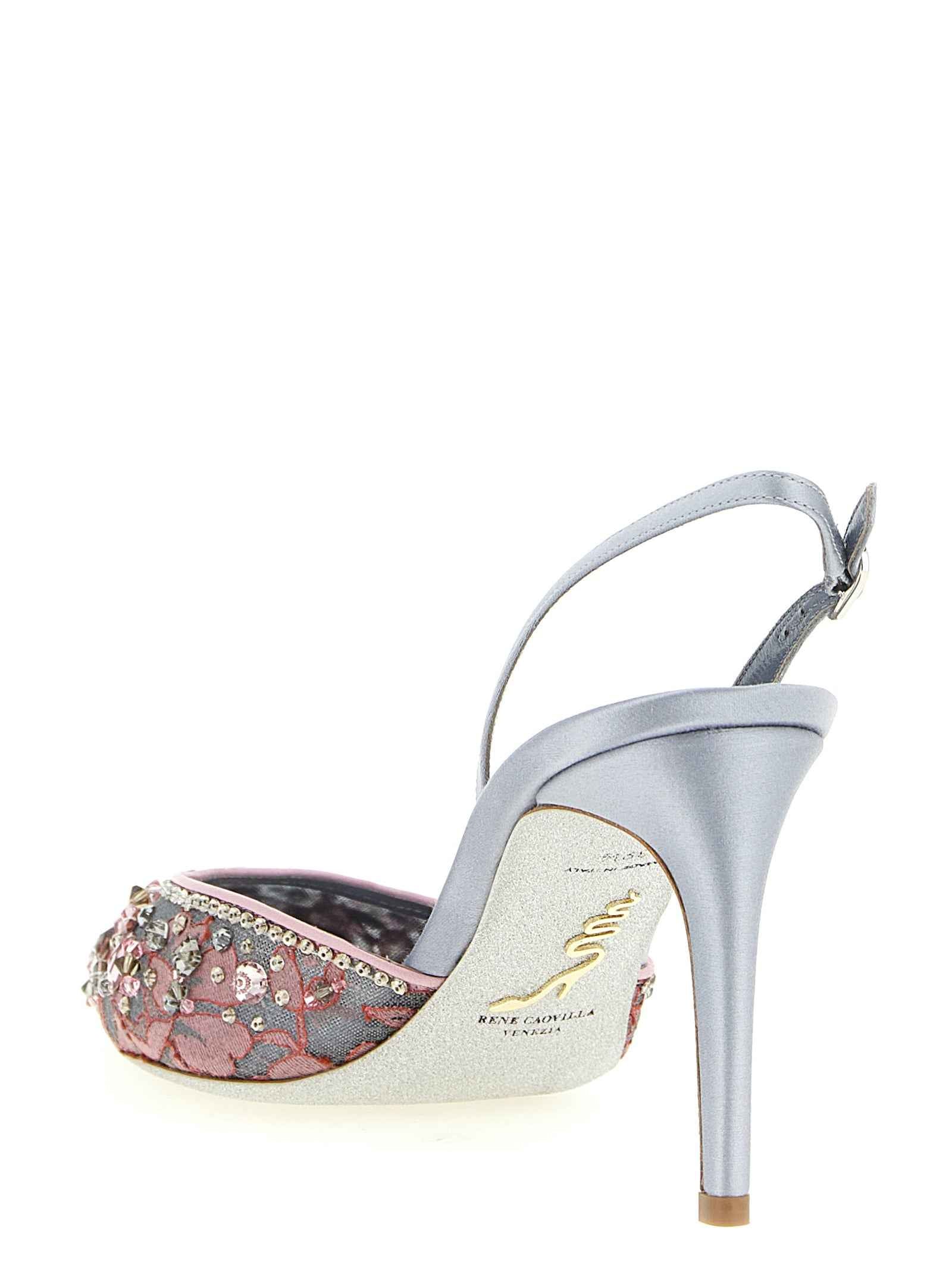 RENE CAOVILLA Multicolor Glass High Heel Pumps