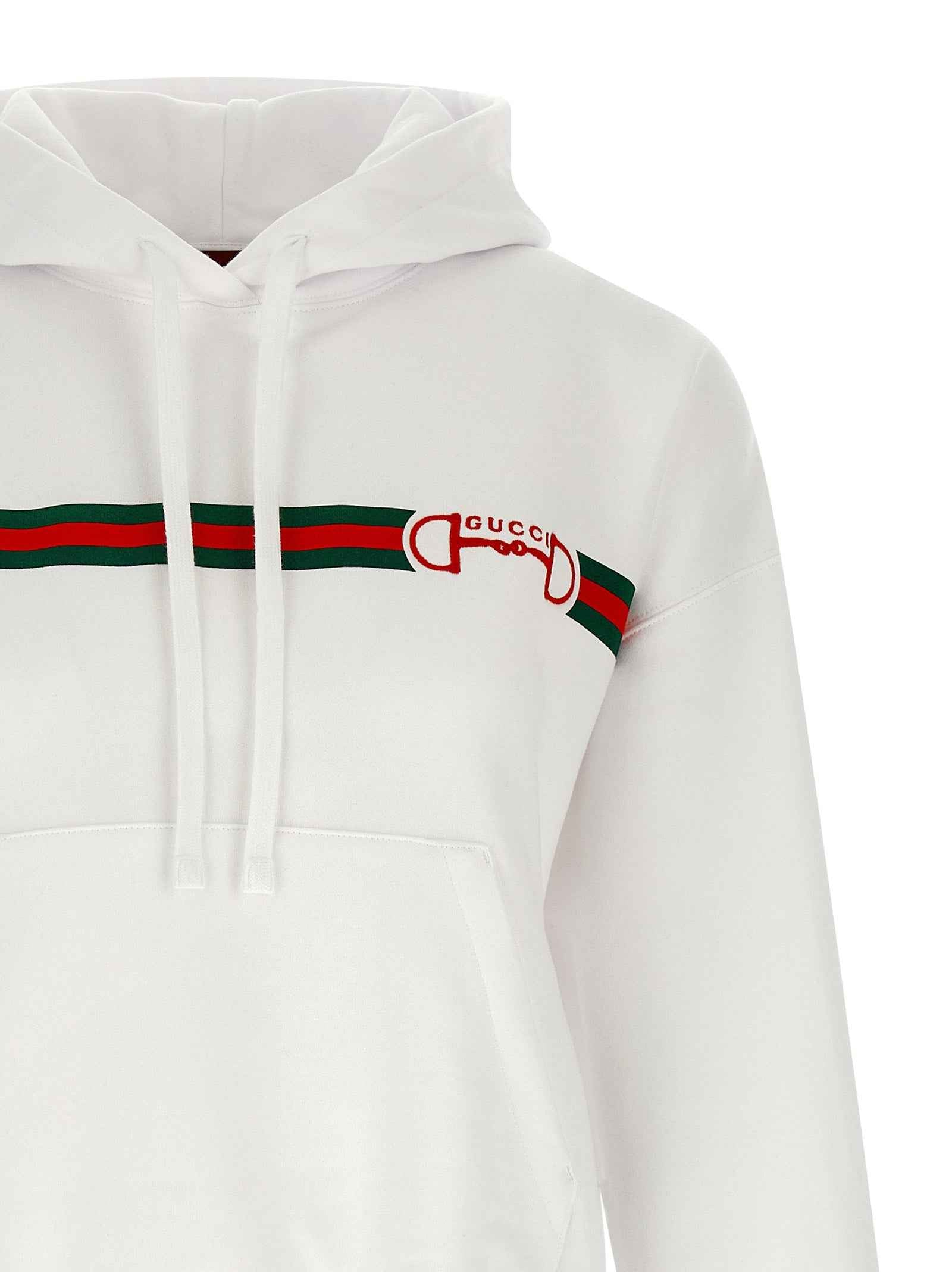 Gucci White Cotton Hoodie