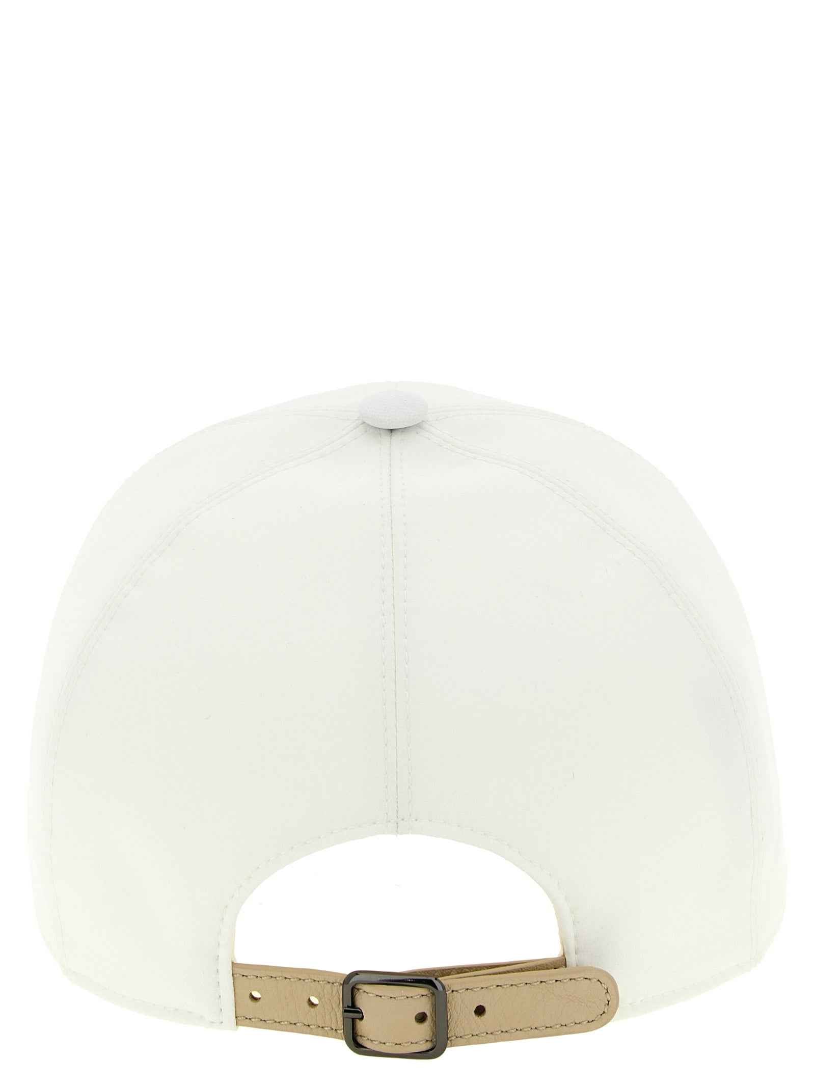 Brunello Cucinelli White Polyester Cap (Baseball Hat)
