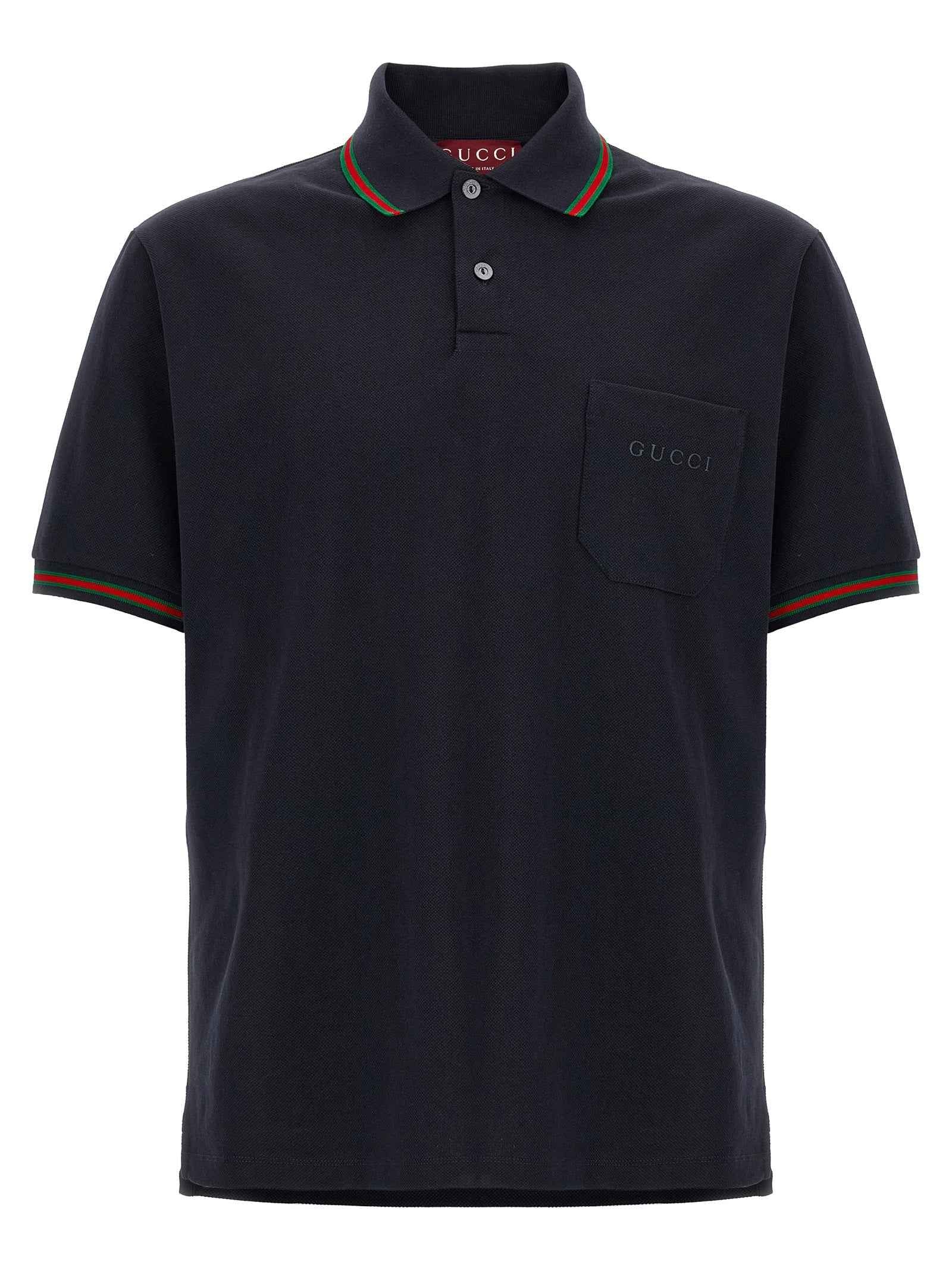 Gucci Blue Cotton Polo Shirt