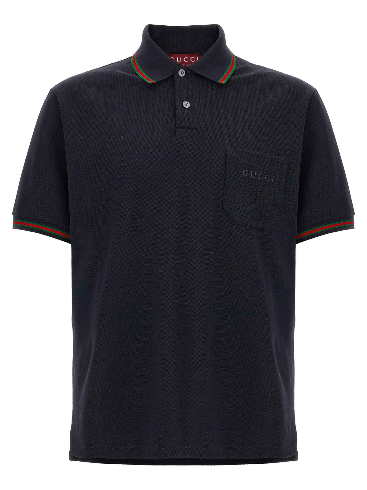 Gucci Blue Cotton Polo Shirt