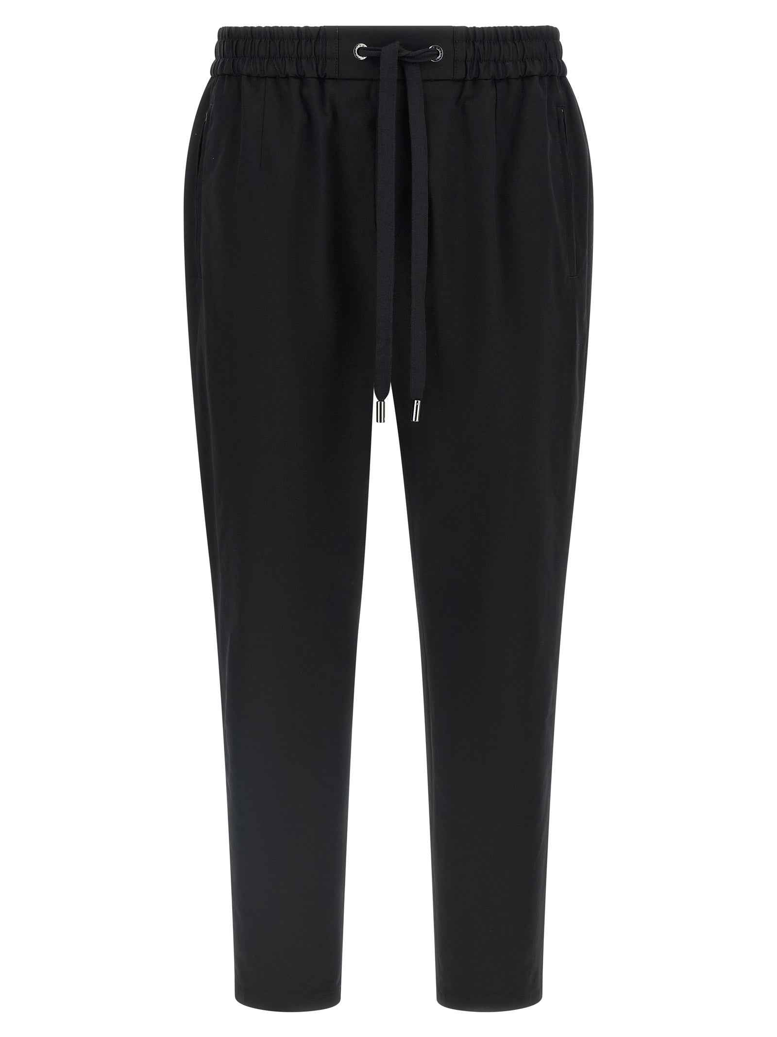 Dolce & Gabbana Black Cotton Casual Pants