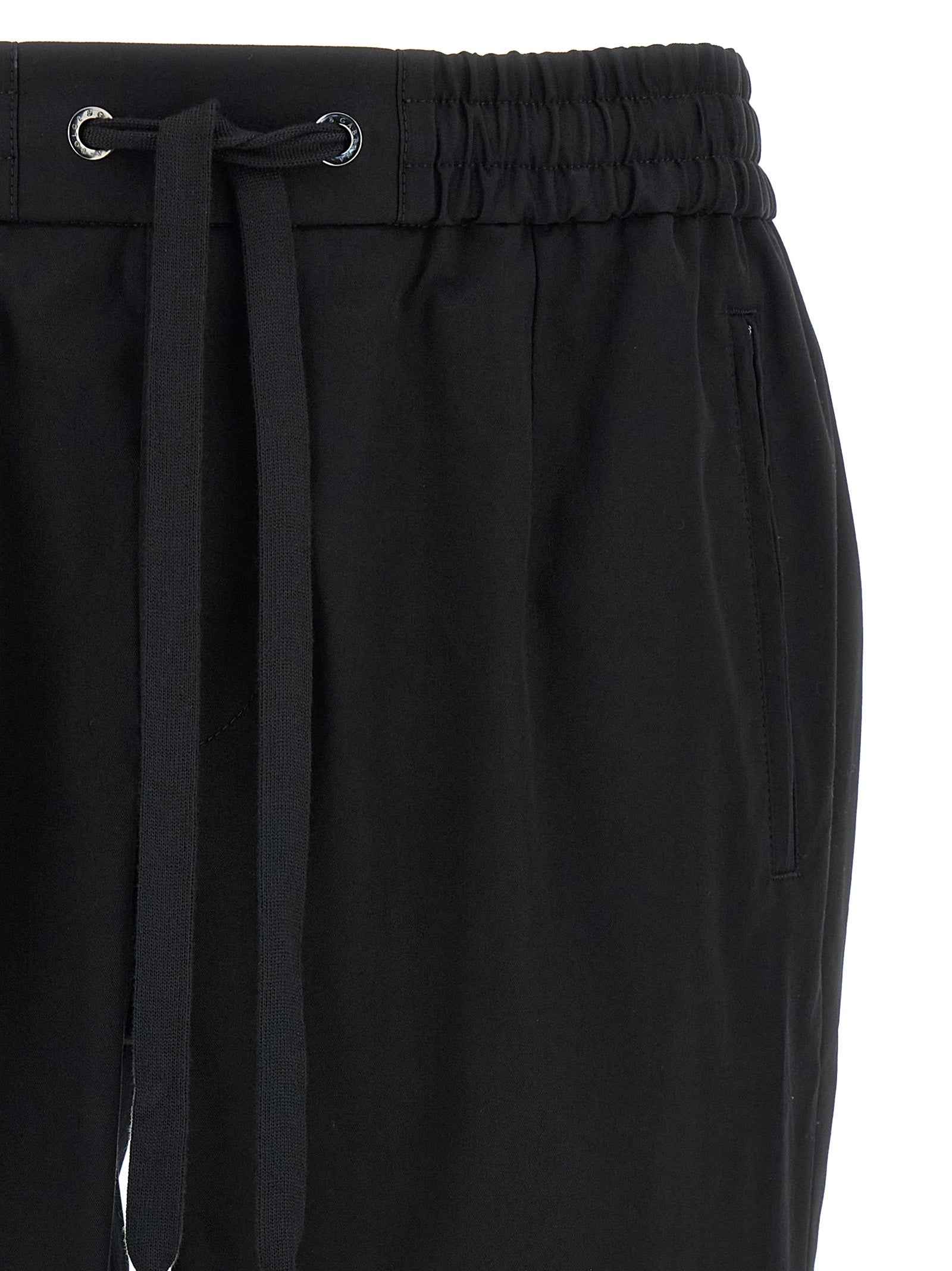 Dolce & Gabbana Black Cotton Casual Pants