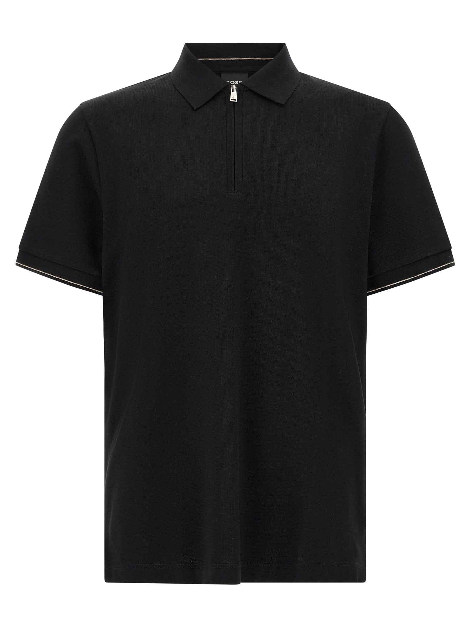 Hugo Boss Black Cotton Polo Shirt