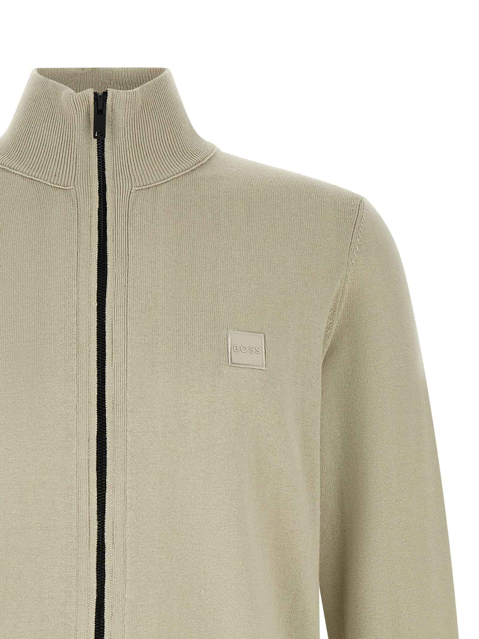 Hugo Boss Beige Cotton Cardigan