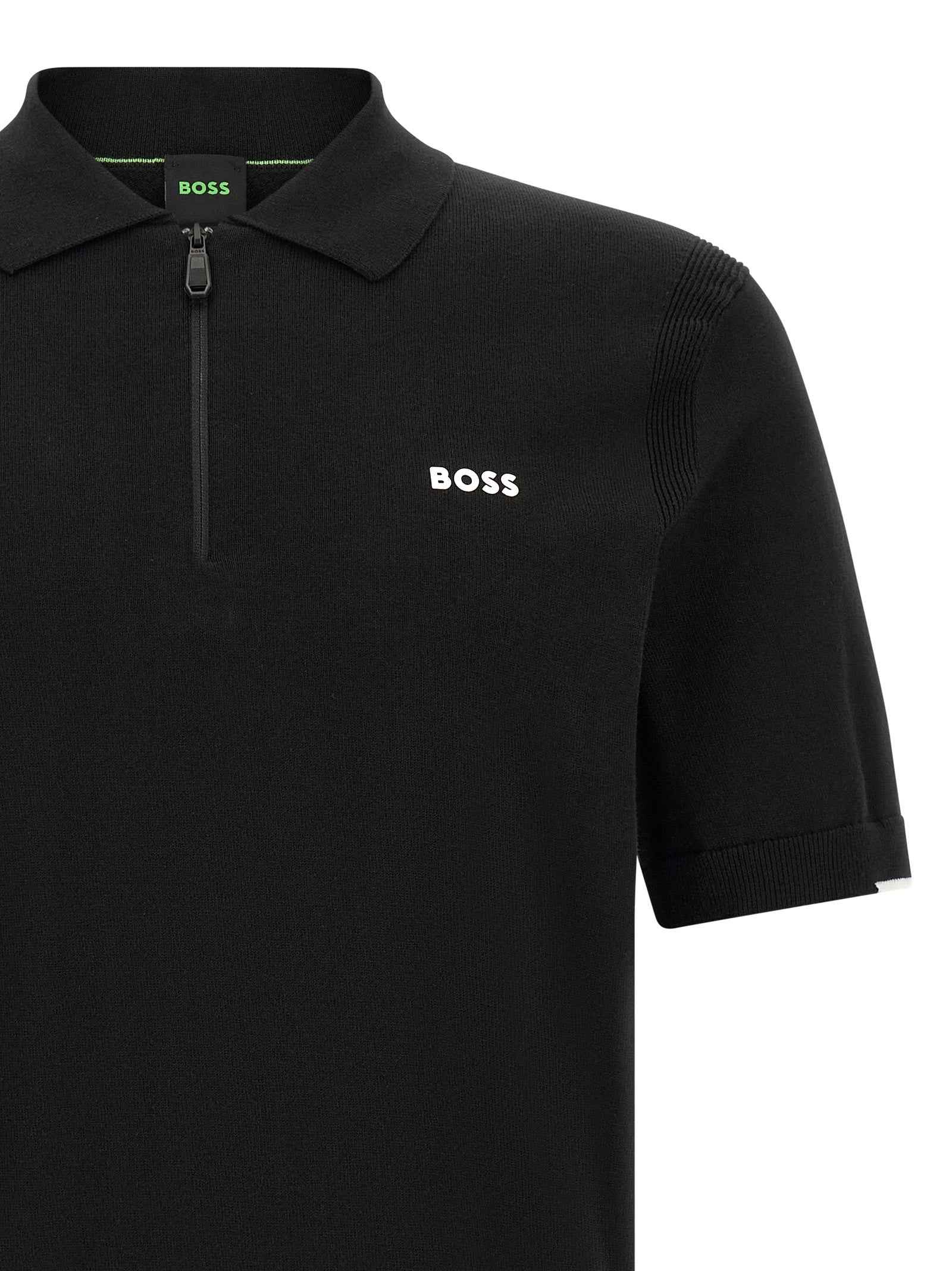 Hugo Boss Black Cotton Polo Shirt
