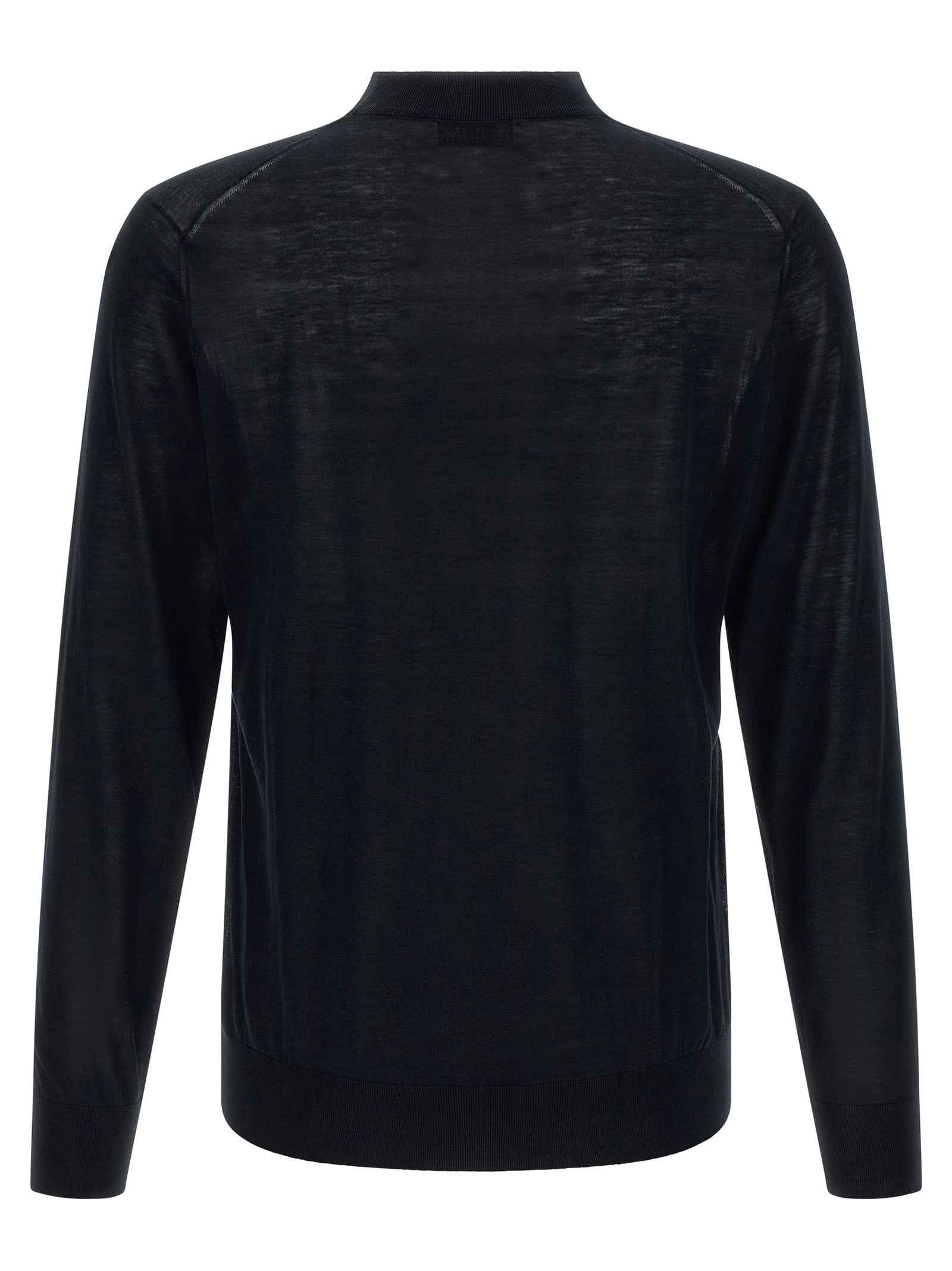 Brunello Cucinelli Blue Silk Cardigan