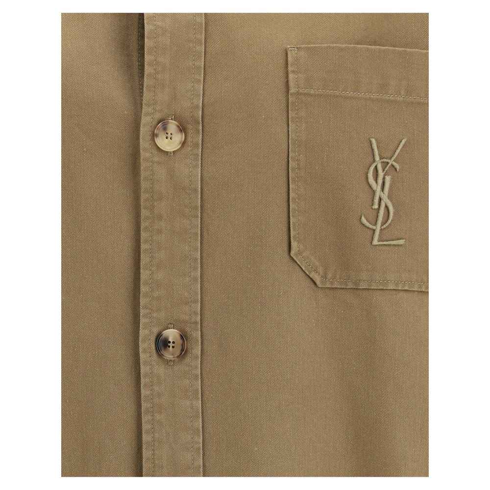Saint Laurent Bicolor Cotton Denim Jacket