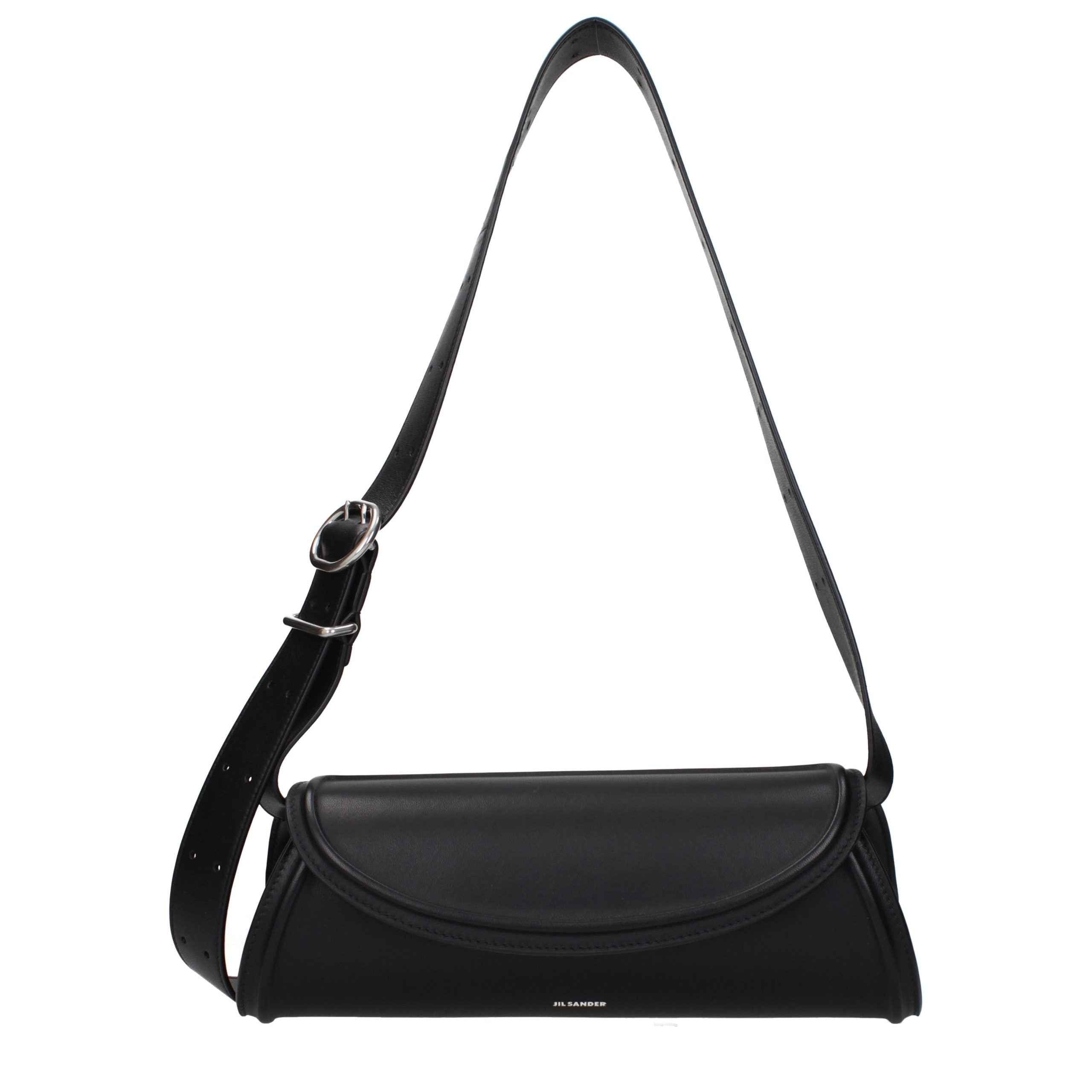 Jil Sander Black Leather Crossbody Bag