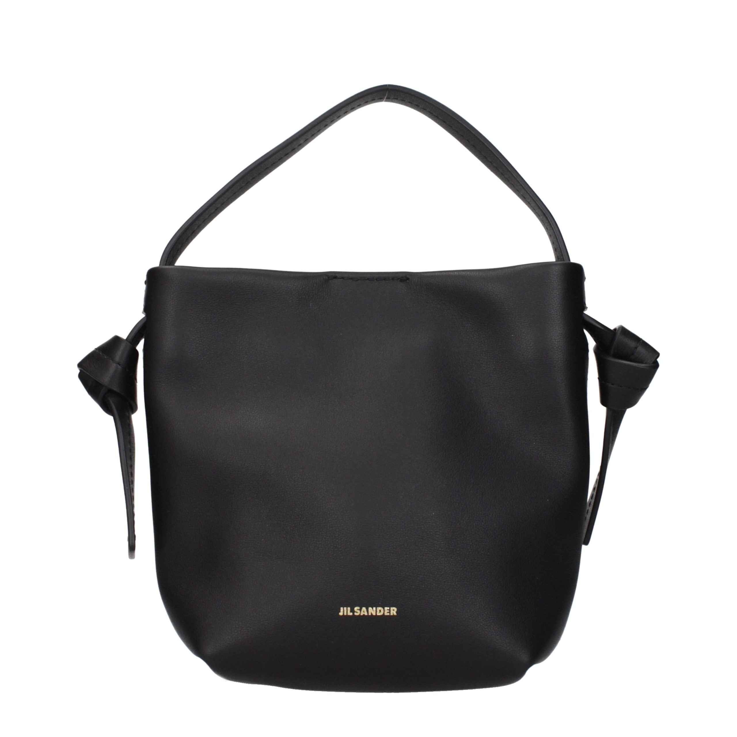 Jil Sander Black Leather Handbag