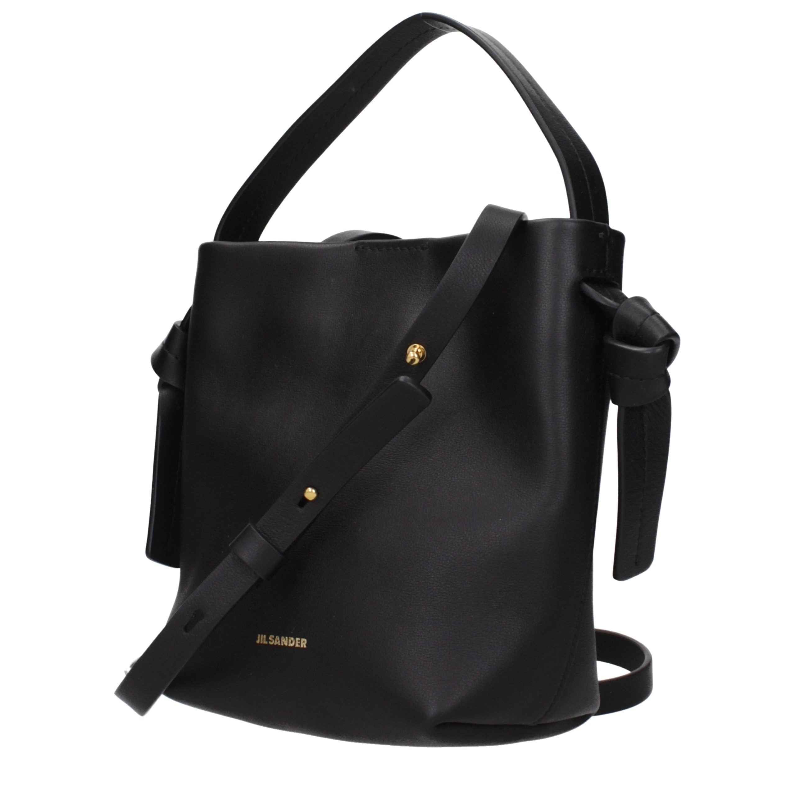 Jil Sander Black Leather Handbag