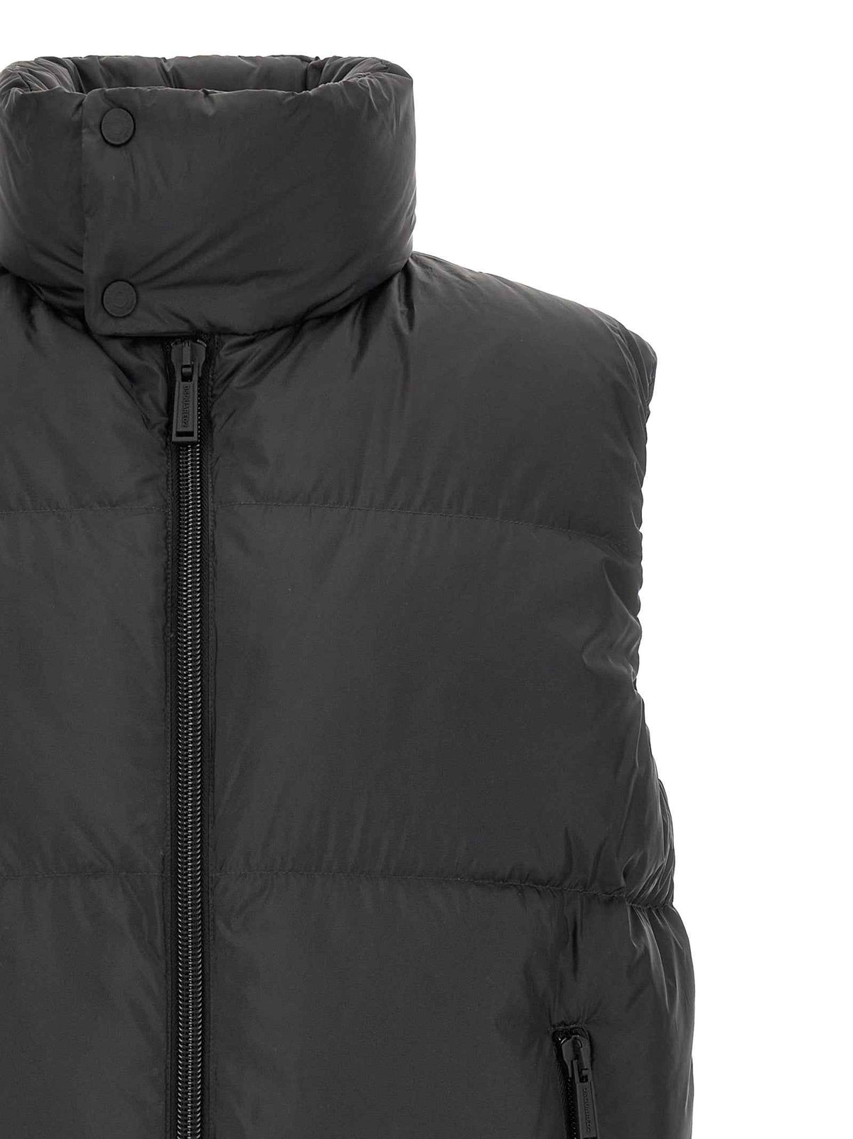 Dsquared² Black Polyester Sleeveless Jacket