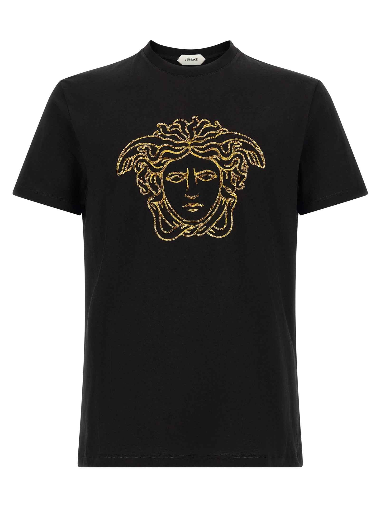 Versace Black Cotton T-Shirt