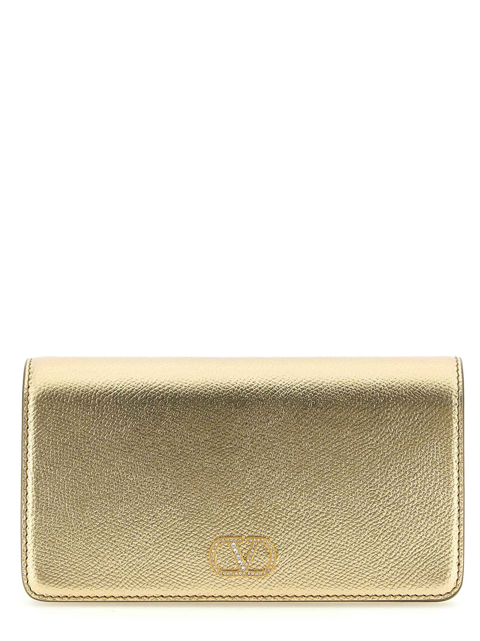 Valentino Garavani Gold Calfskin Crossbody Bag