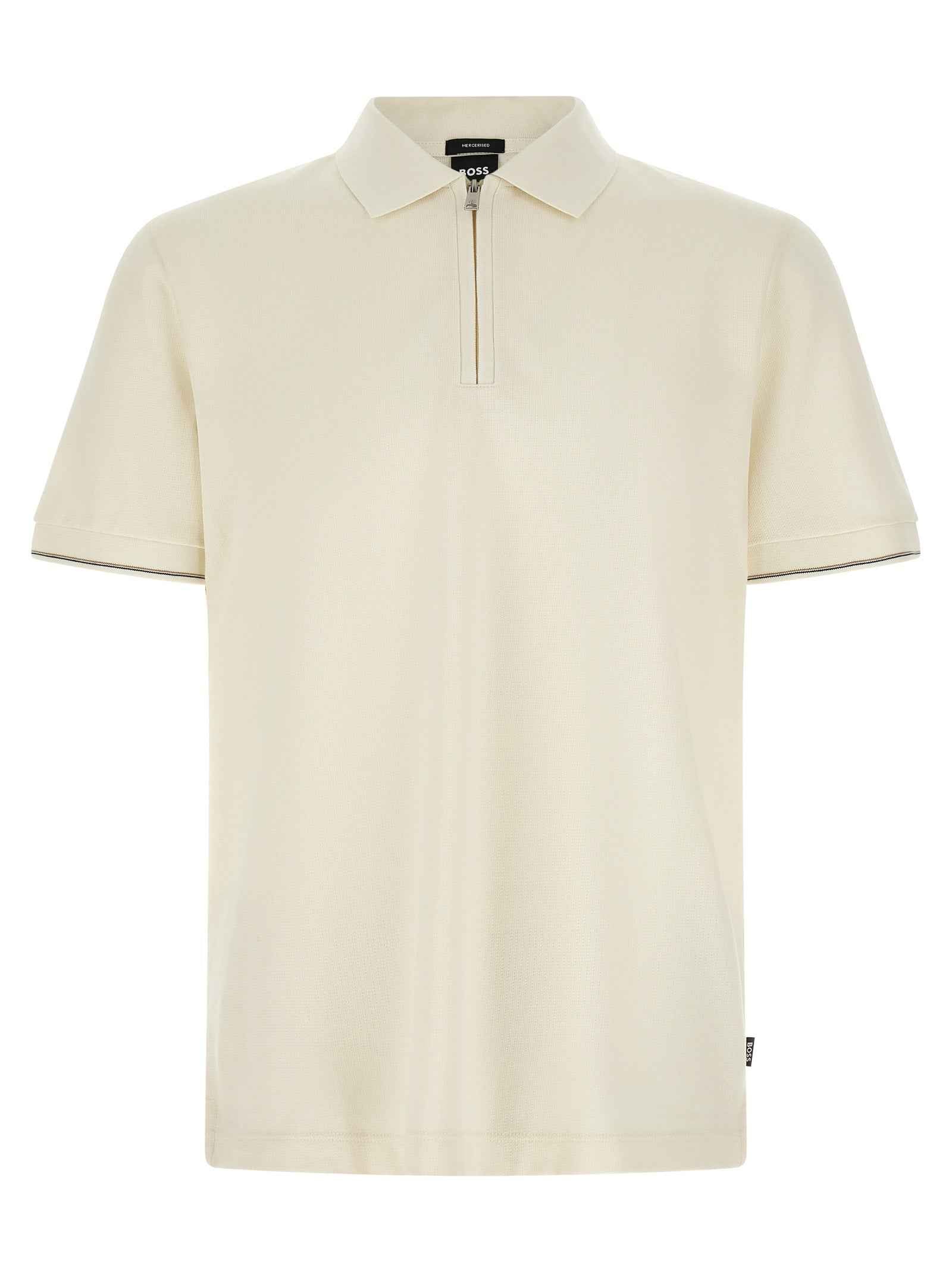 Hugo Boss Beige Cotton Polo Shirt