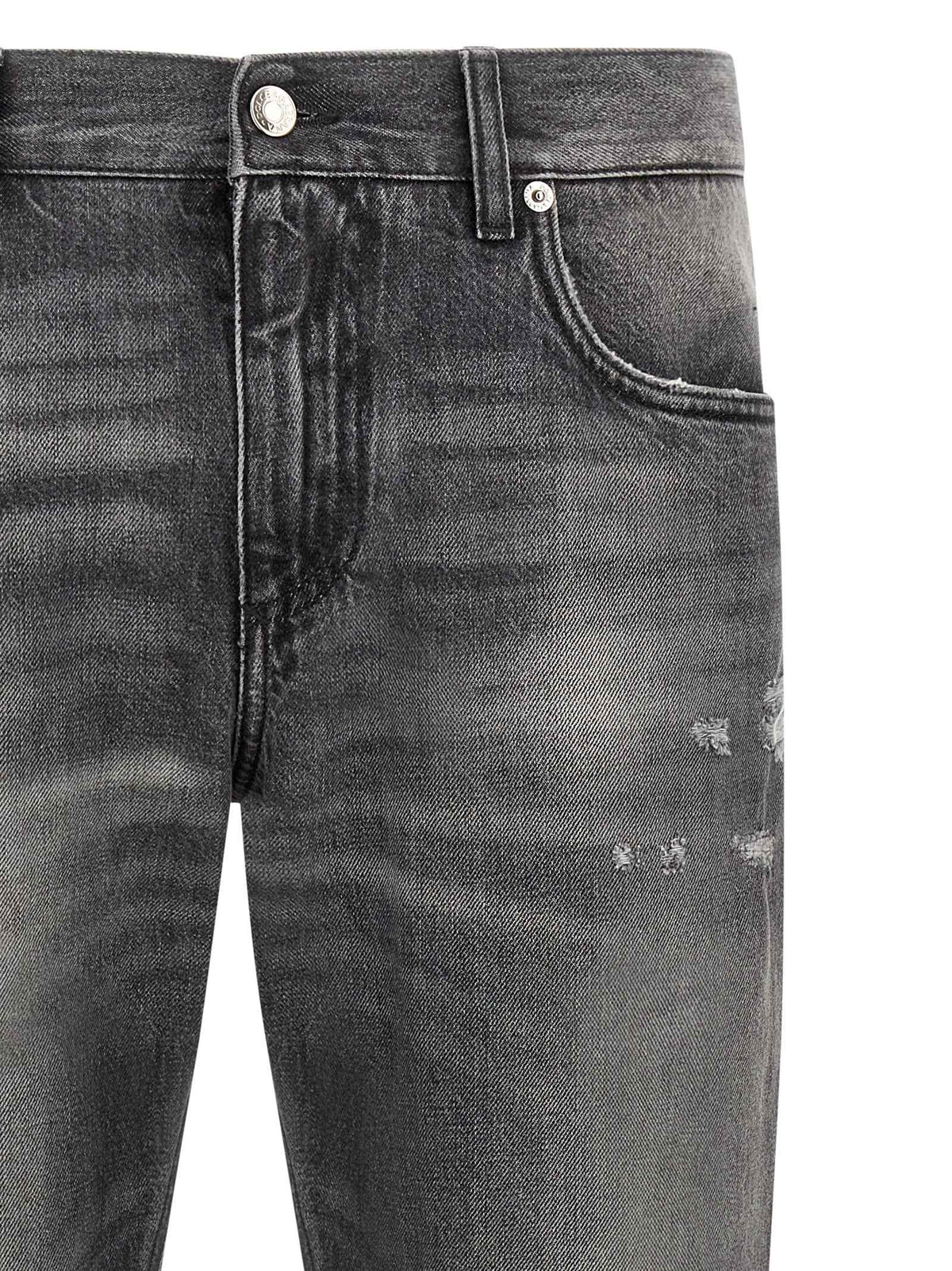Dolce & Gabbana Gray Cotton Jeans Denim
