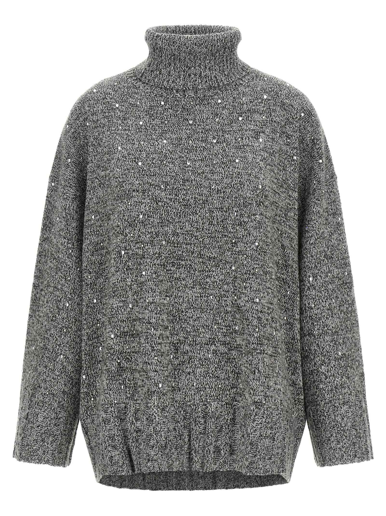 PINKO Gray Polyester Cardigan
