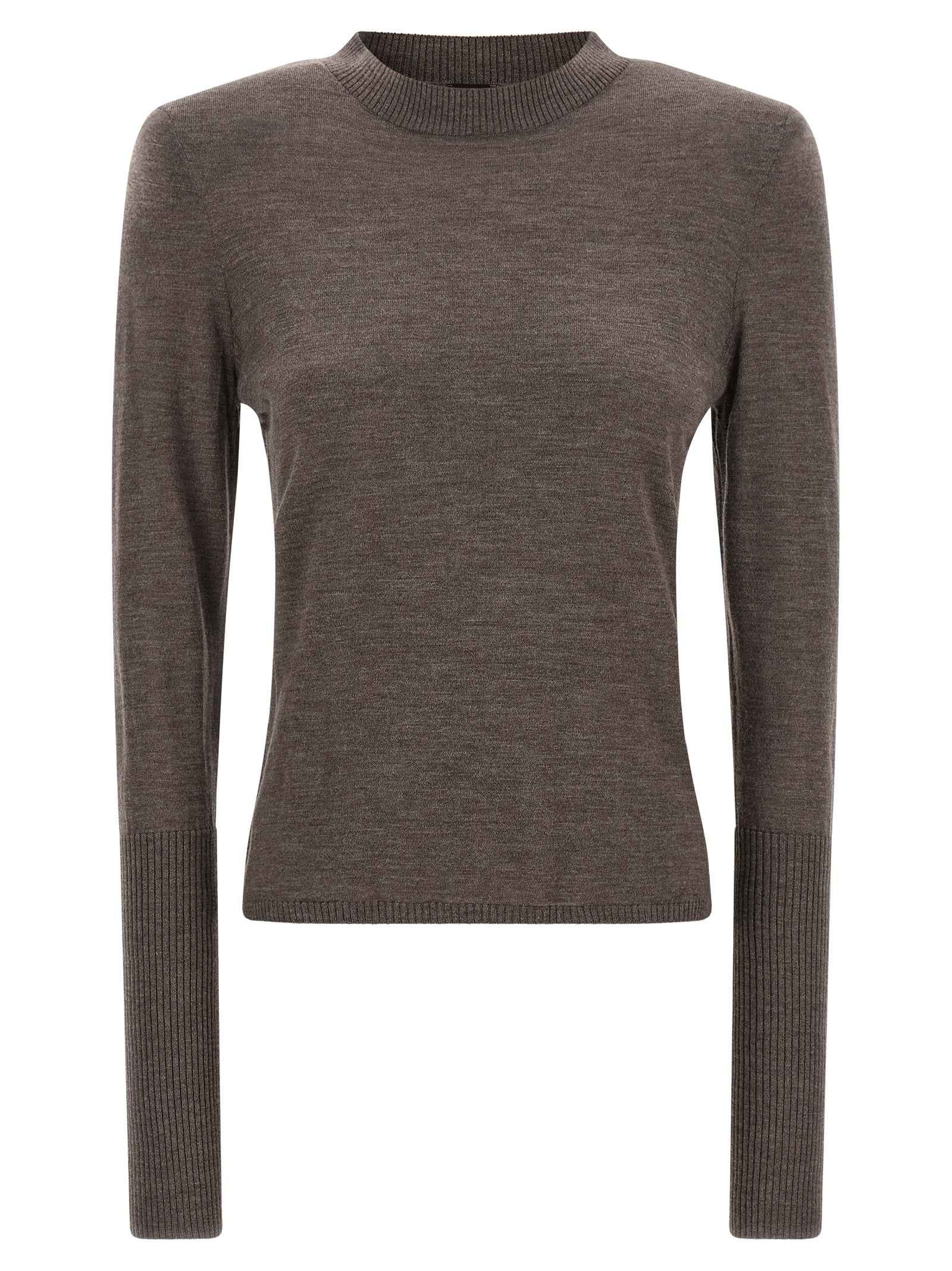 PINKO Brown Wool Cardigan