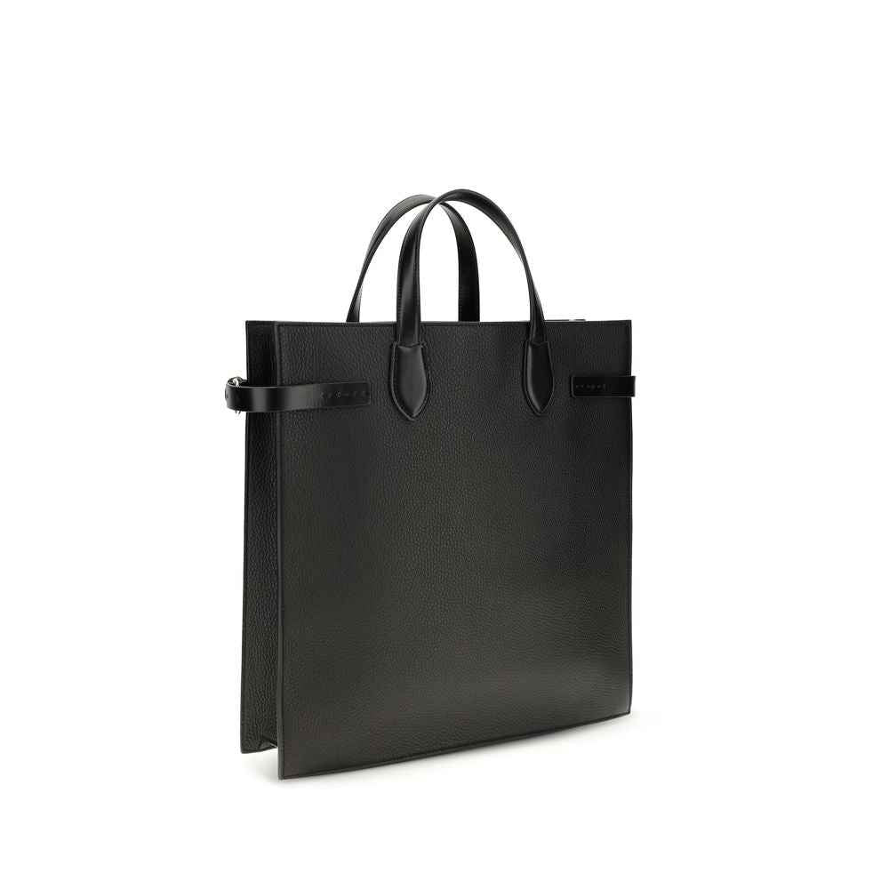 Valentino Garavani Black Calf Leather Bos Taurus Shoulder Bag