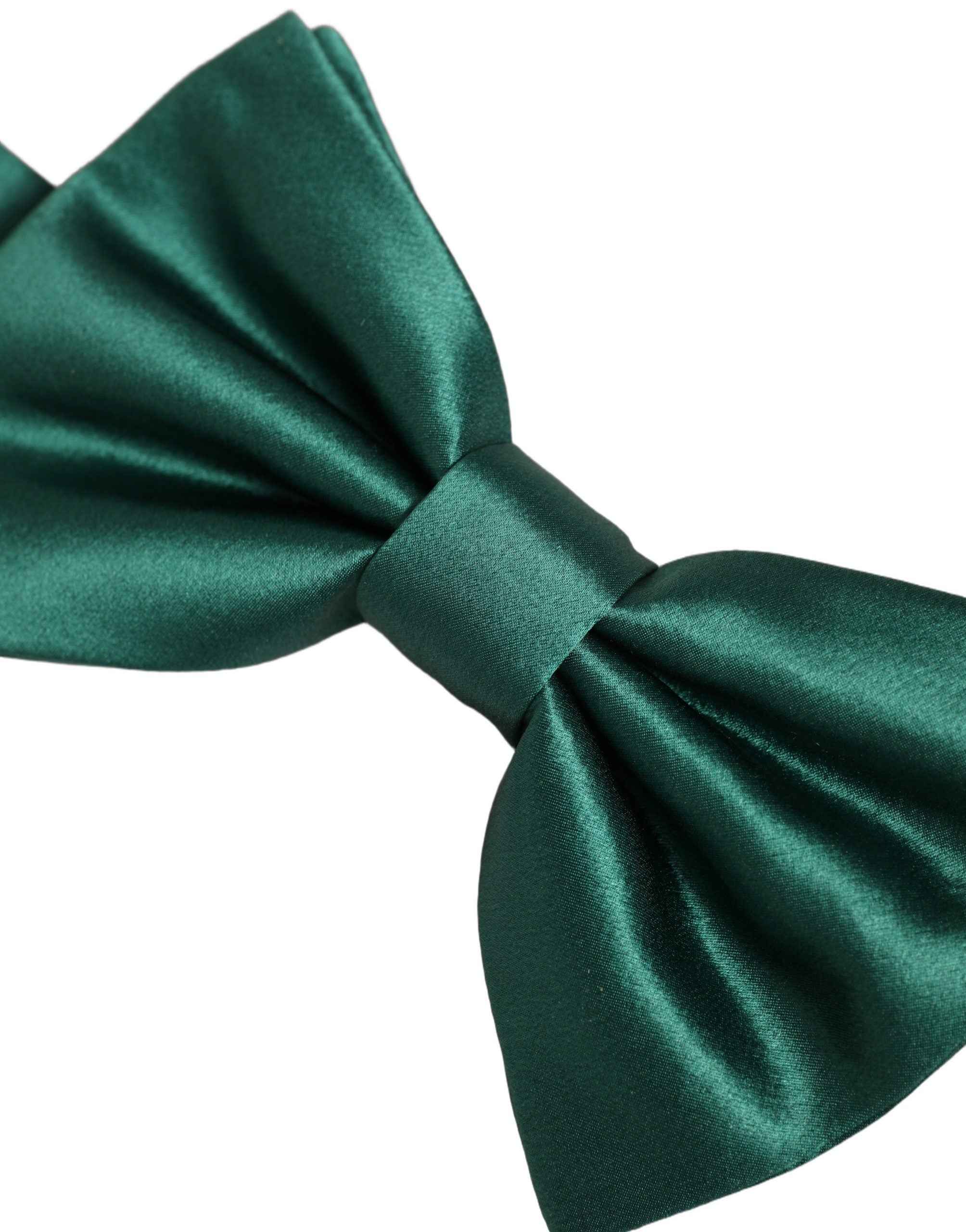 Dolce & Gabbana Men Green 100% Silk Adjustable Neck Papillon Bow Tie