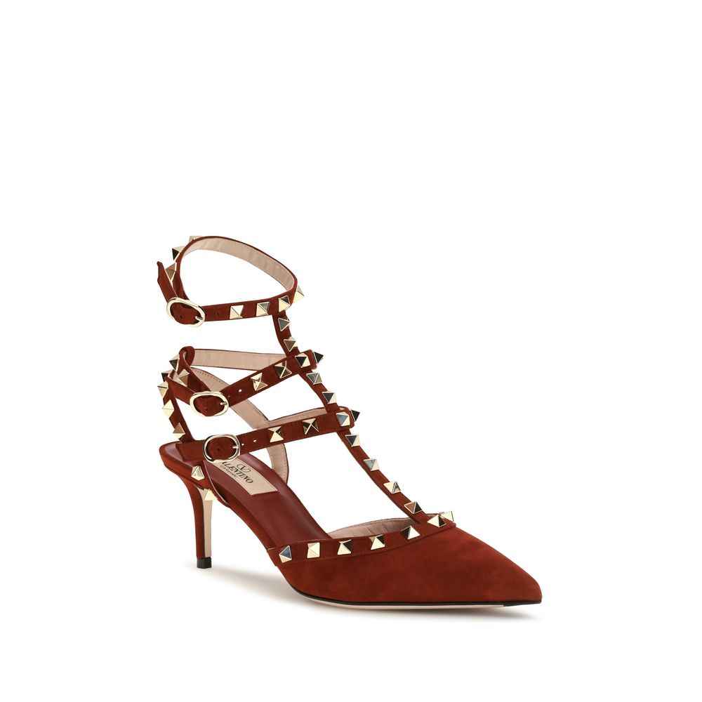 Valentino Garavani Multicolor Suede Leather High Heel Pumps