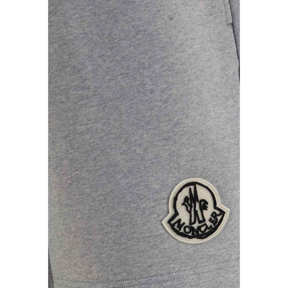 Moncler Gray Cotton Bermuda Shorts