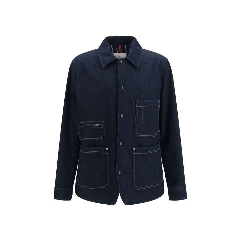 Moncler Blue Cotton Denim Jacket