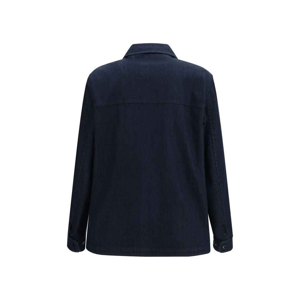 Moncler Blue Cotton Denim Jacket