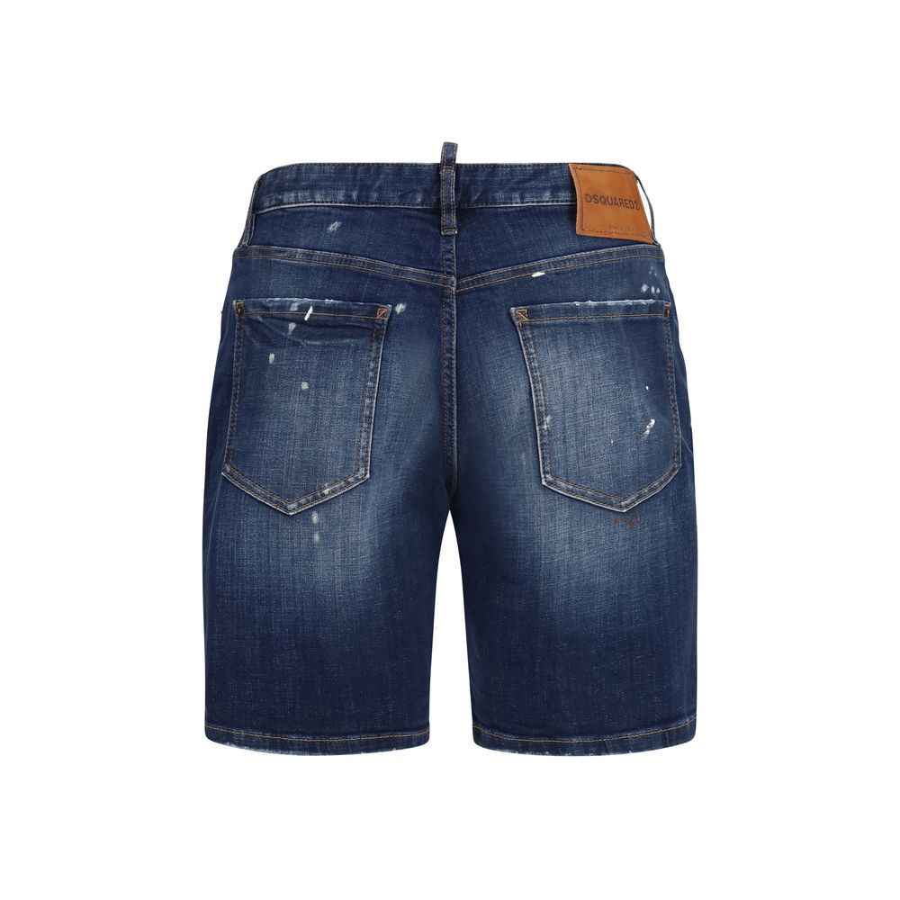 Dsquared² Blue Cotton Bermuda Shorts
