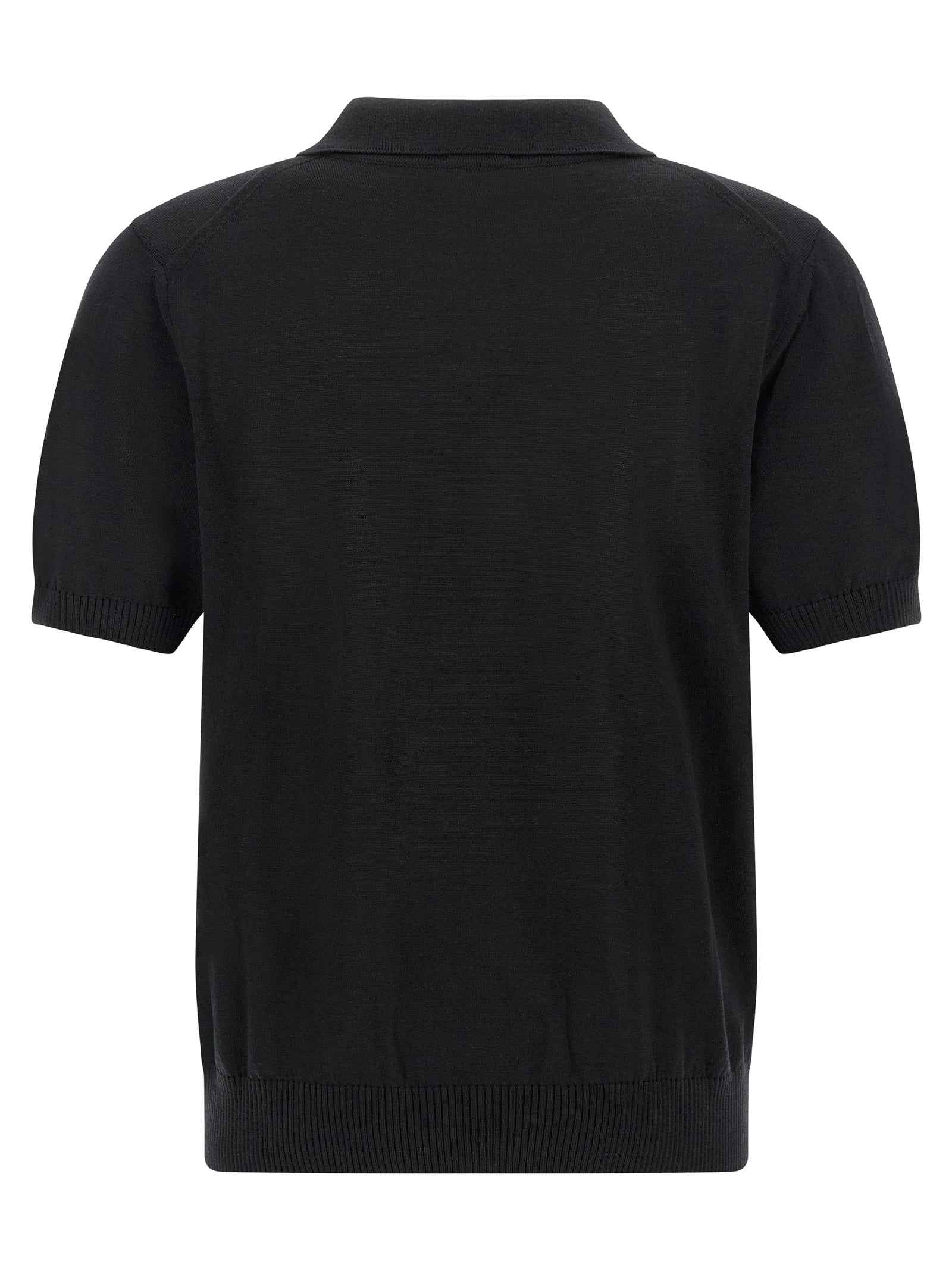 Hugo Boss Black Virgin Wool Polo Shirt