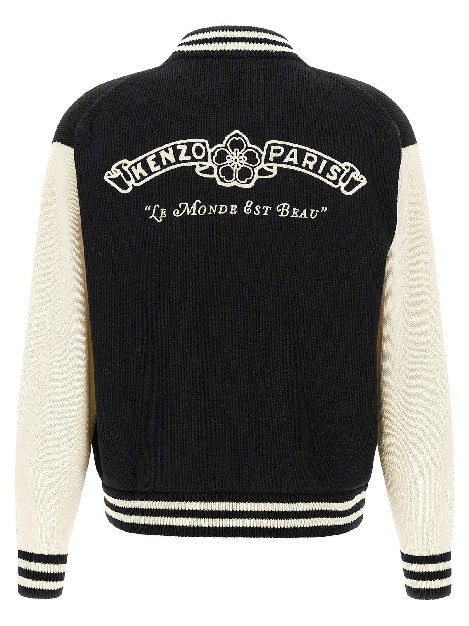 Kenzo Bicolor Cotton Cardigan