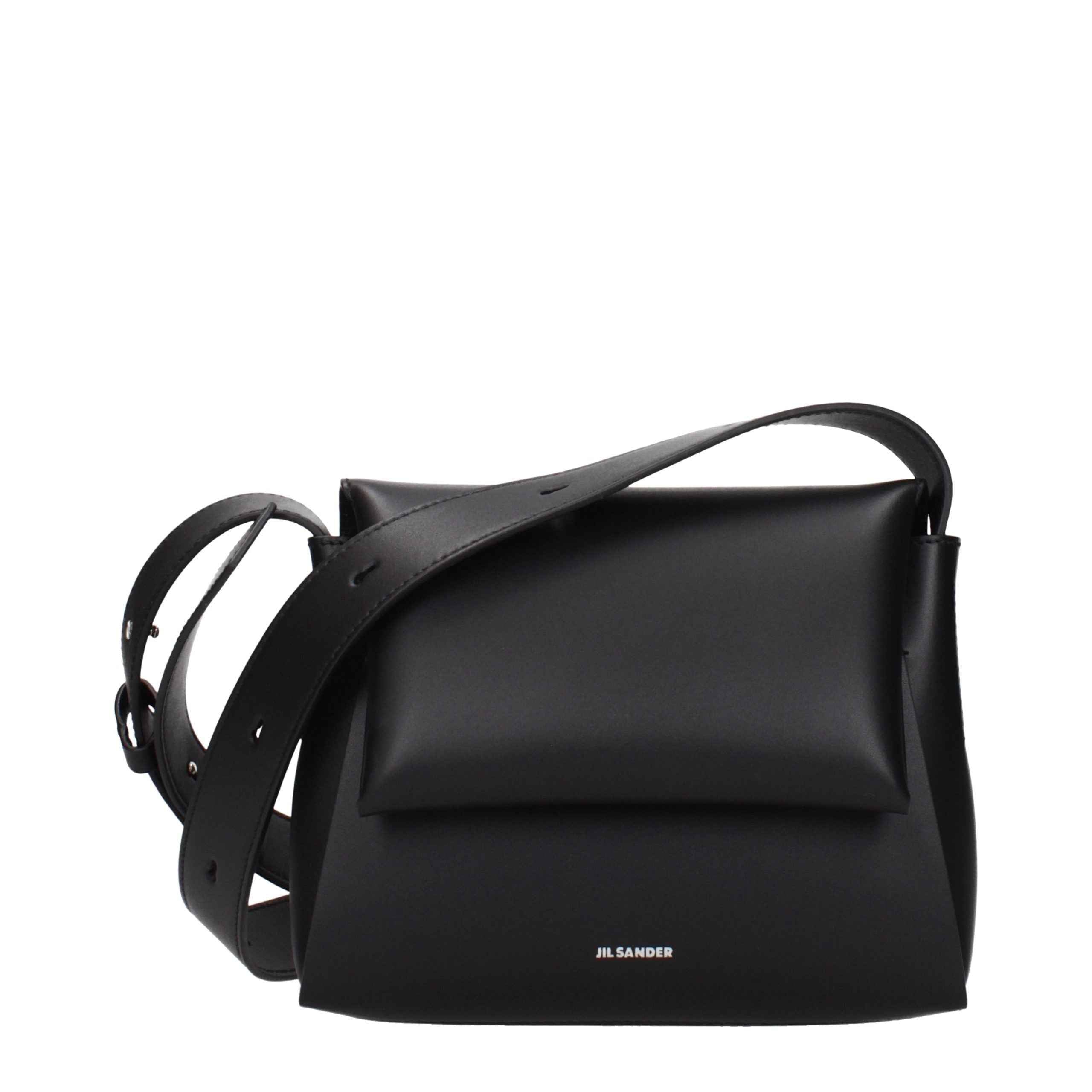Jil Sander Black Leather Crossbody Bag