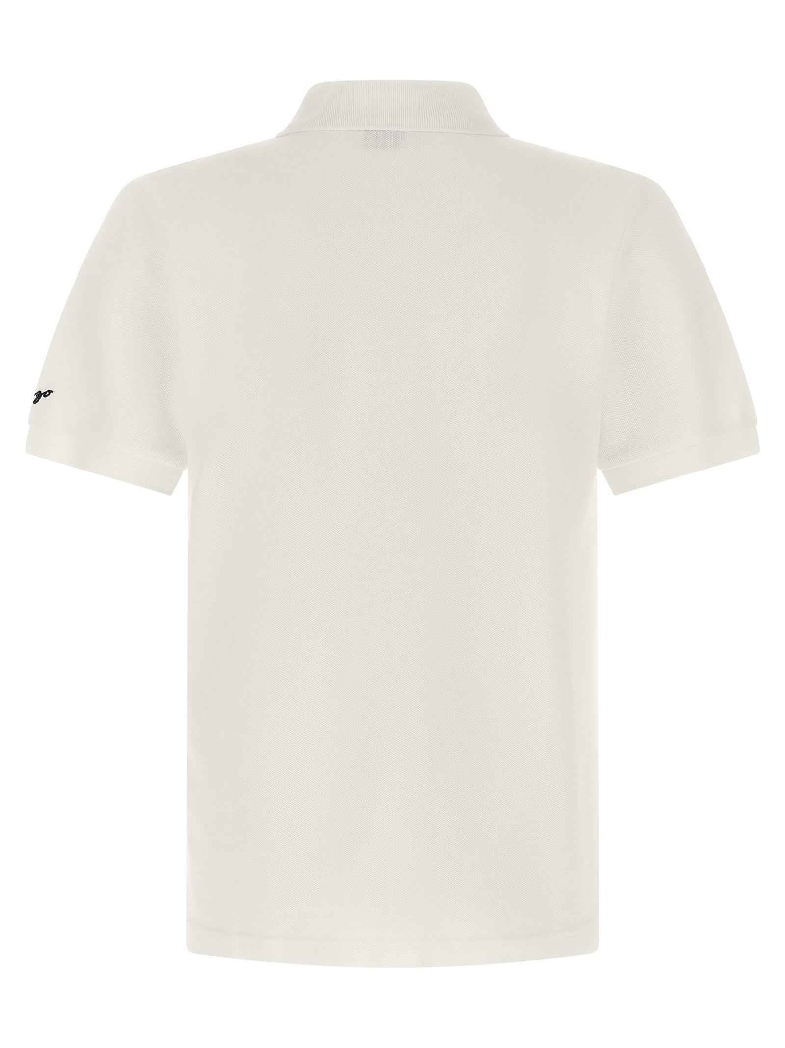 Kenzo White Cotton Polo Shirt
