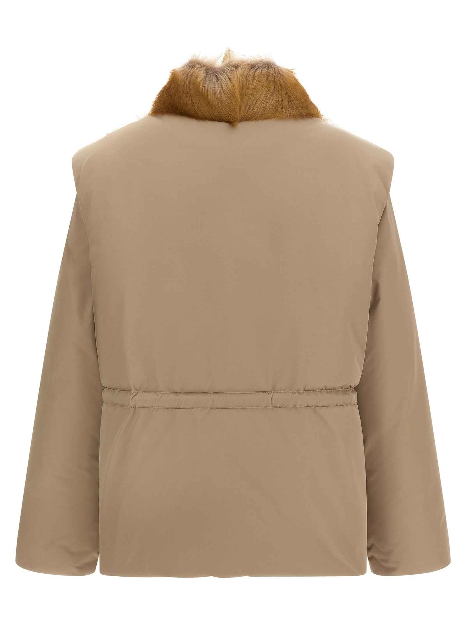 Moncler Beige Polyester Sleeveless Jacket