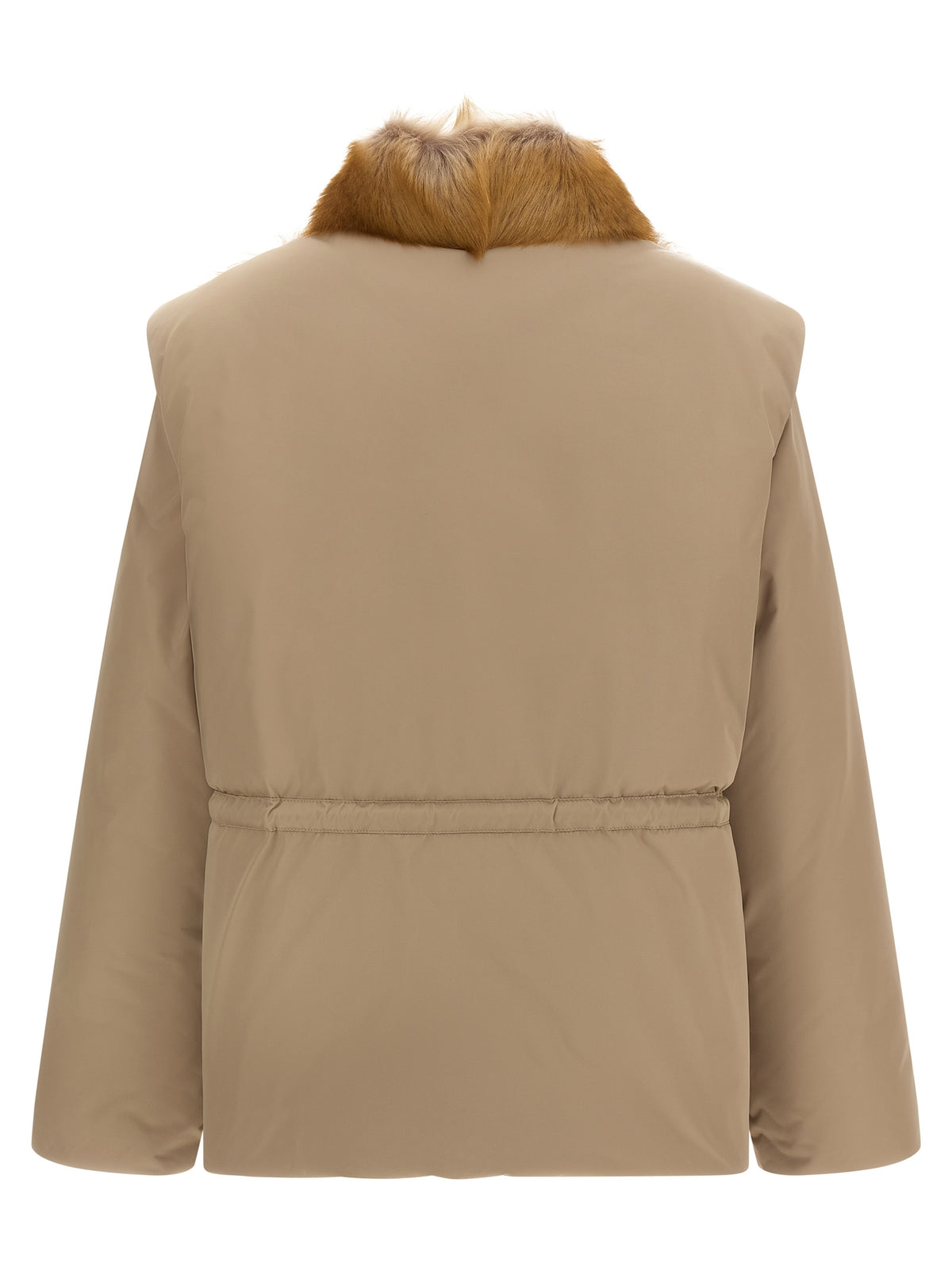 Moncler Beige Polyester Sleeveless Jacket