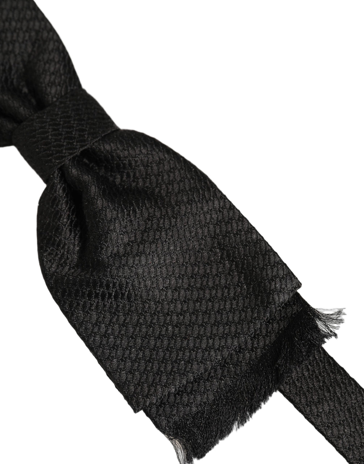 Dolce & Gabbana Men Dark Gray 100% SIlk Adjustable Neck Papillon Bow Tie