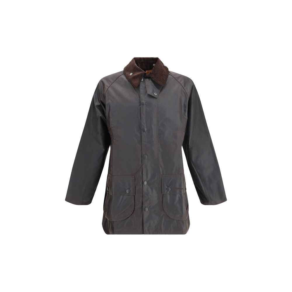 Barbour Black Cotton Full-Length Jacket
