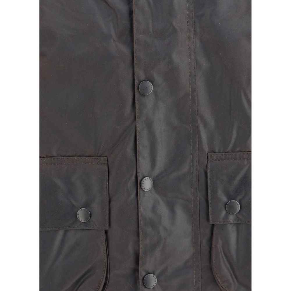 Barbour Black Cotton Full-Length Jacket