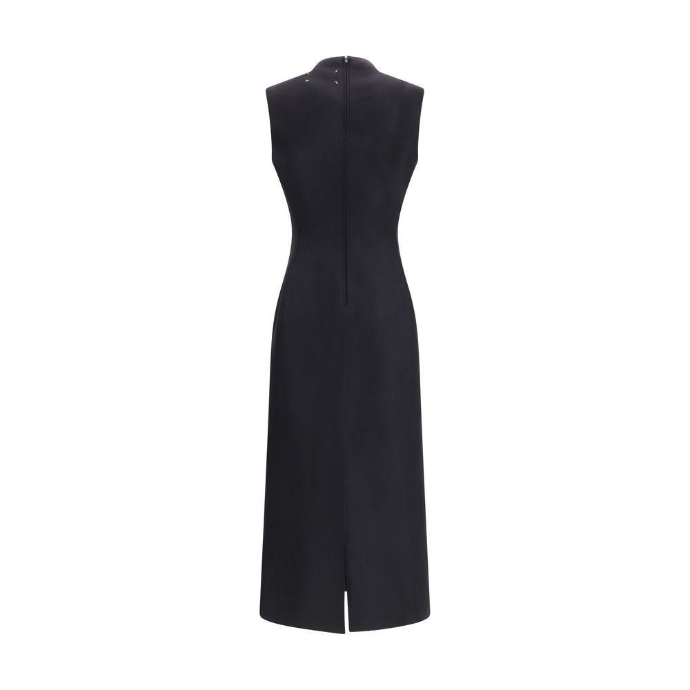 Maison Margiela Black Wool Oves Aries Casual Dress