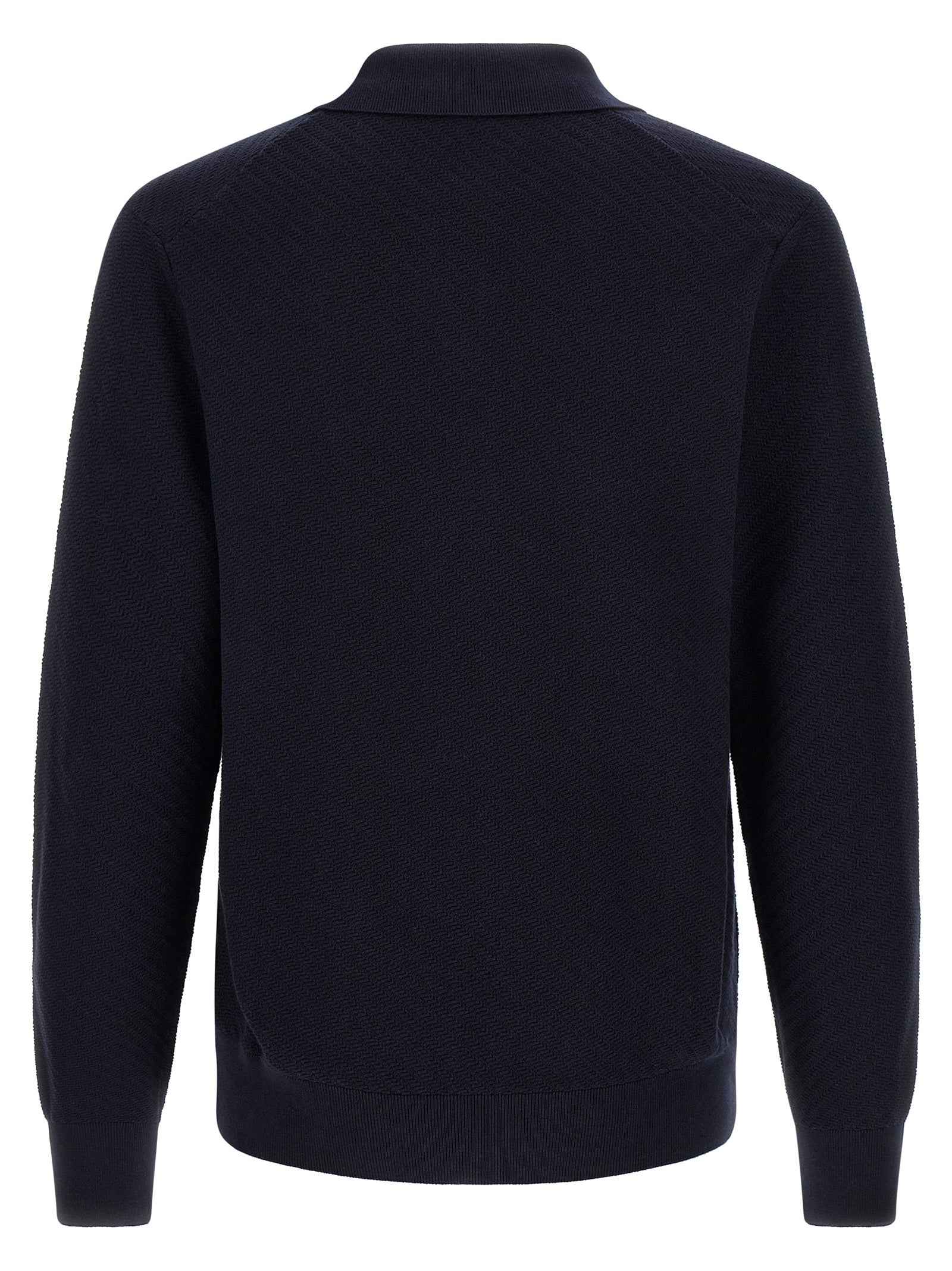 Hugo Boss Blue Cotton Polo Shirt