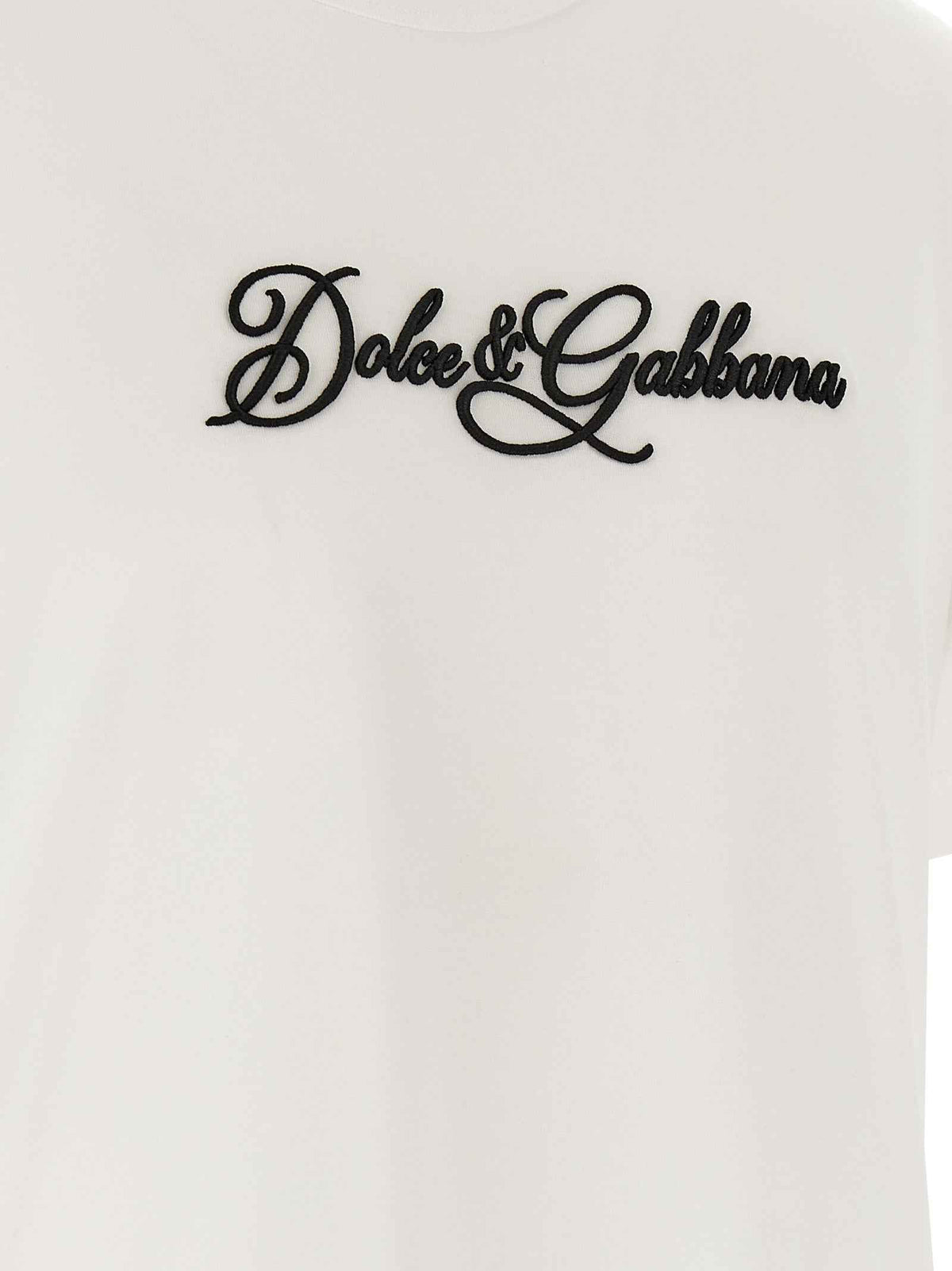 Dolce & Gabbana White Cotton T-Shirt