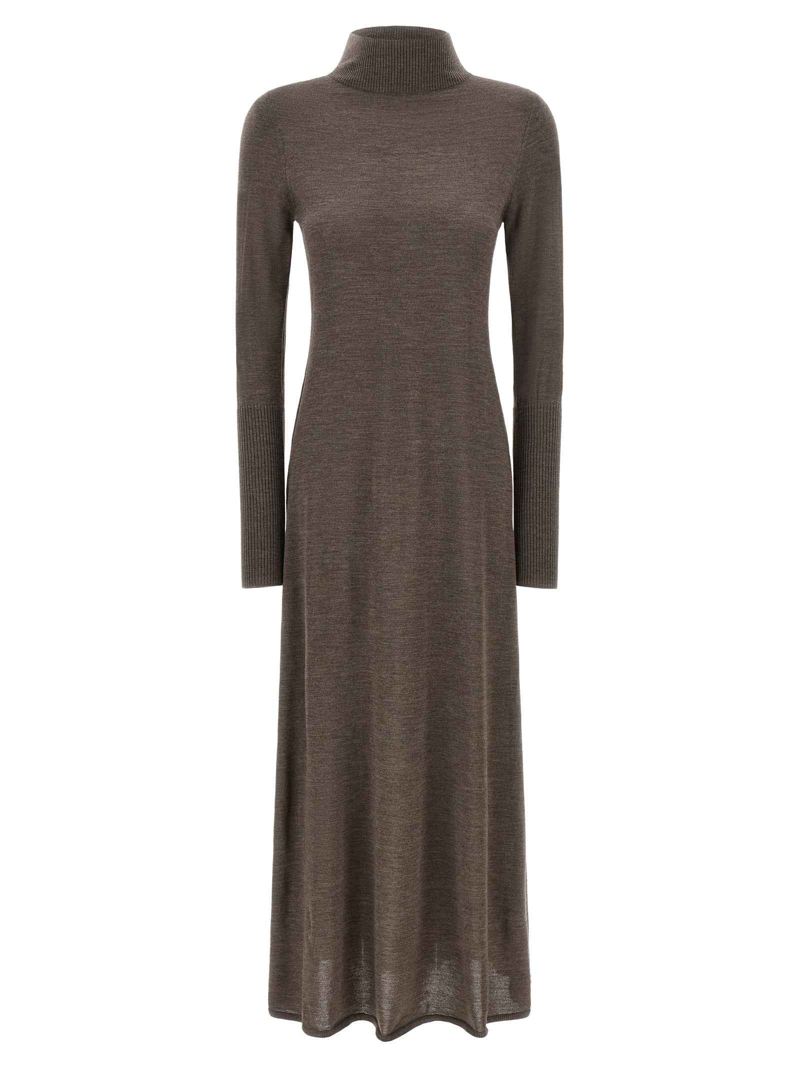 PINKO Beige Wool Long Dress