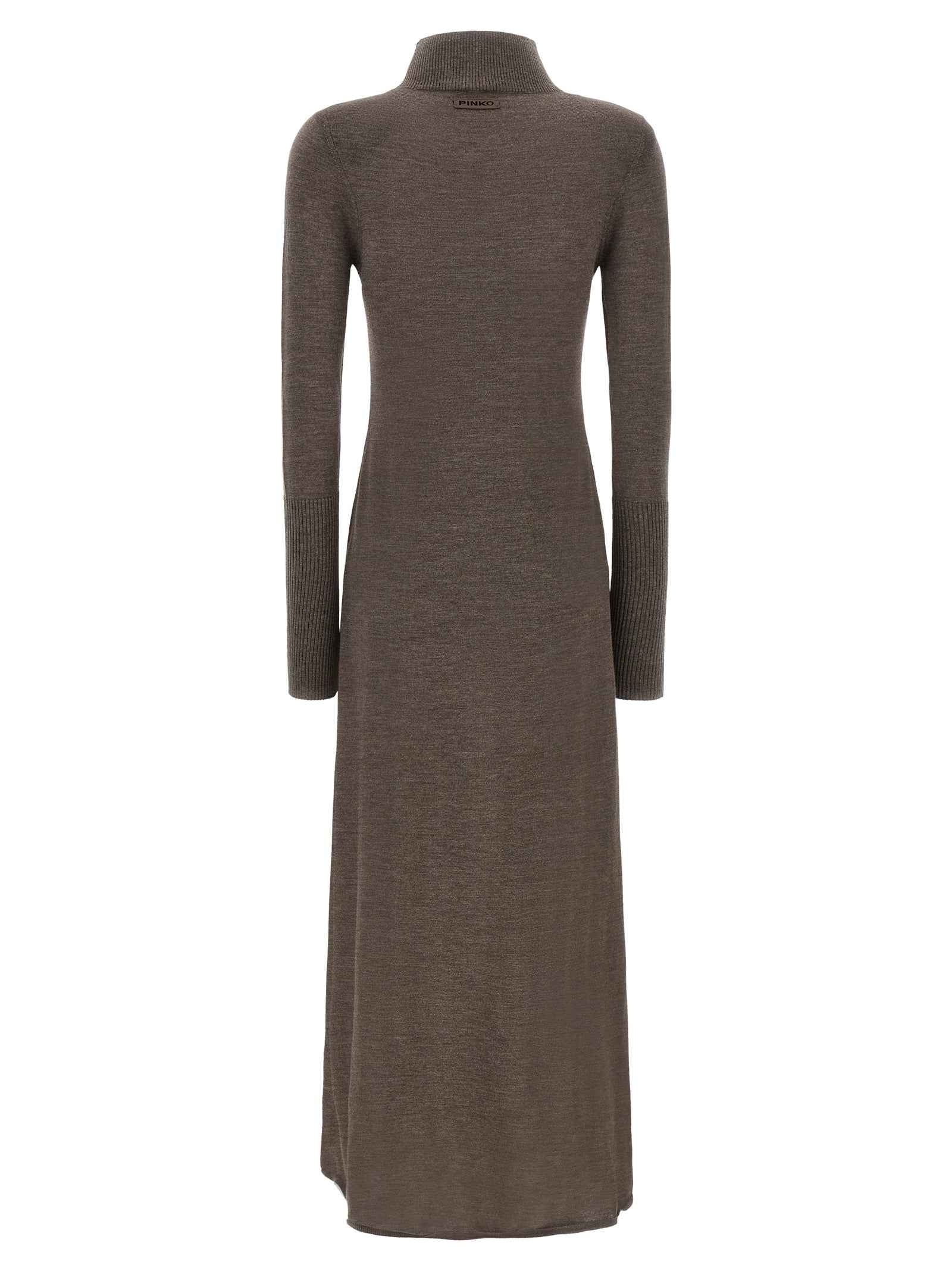 PINKO Beige Wool Long Dress