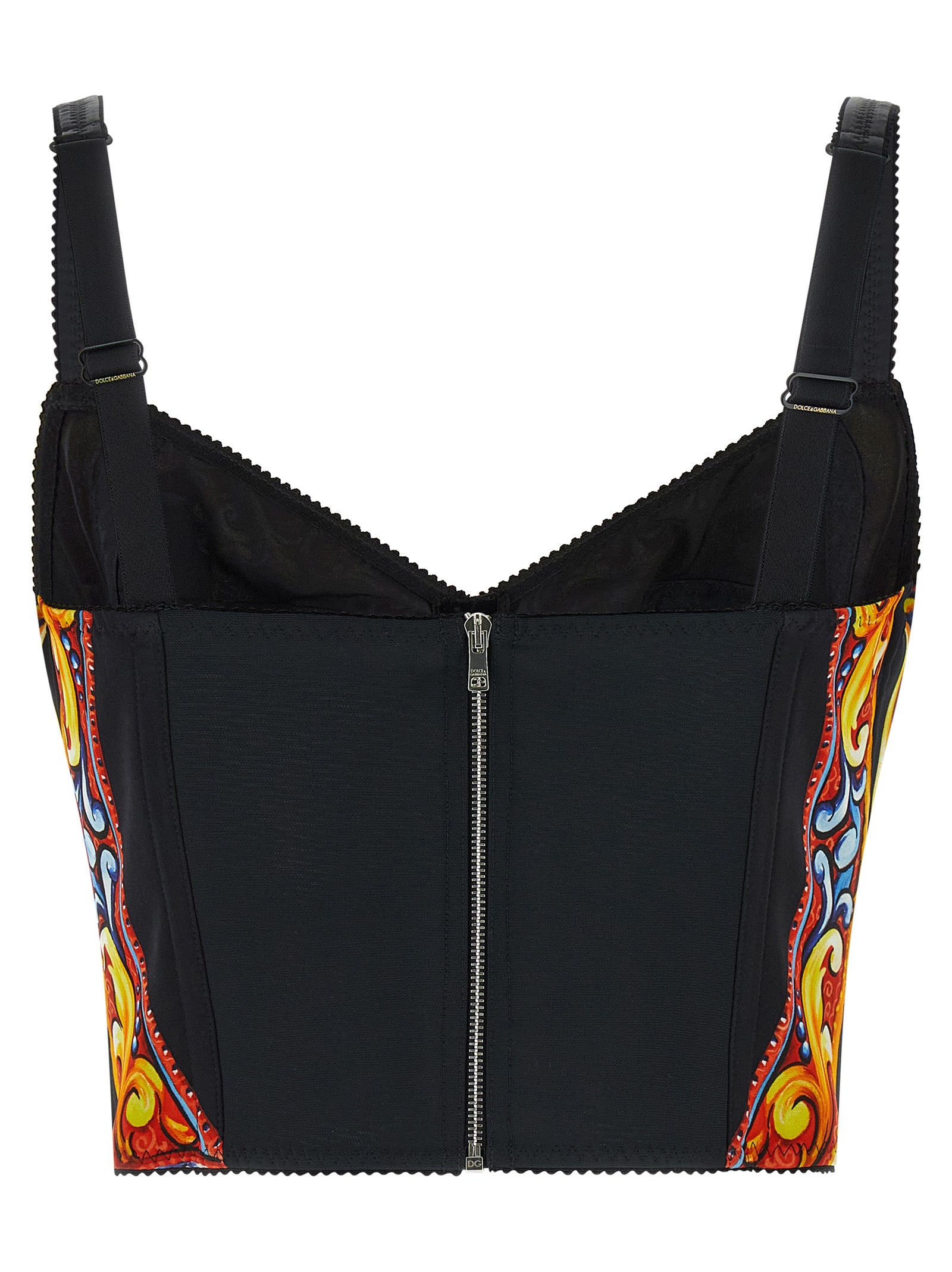 Dolce & Gabbana Multicolor Silk Tank Tops