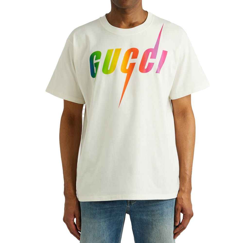 Gucci White Cotton T-Shirt