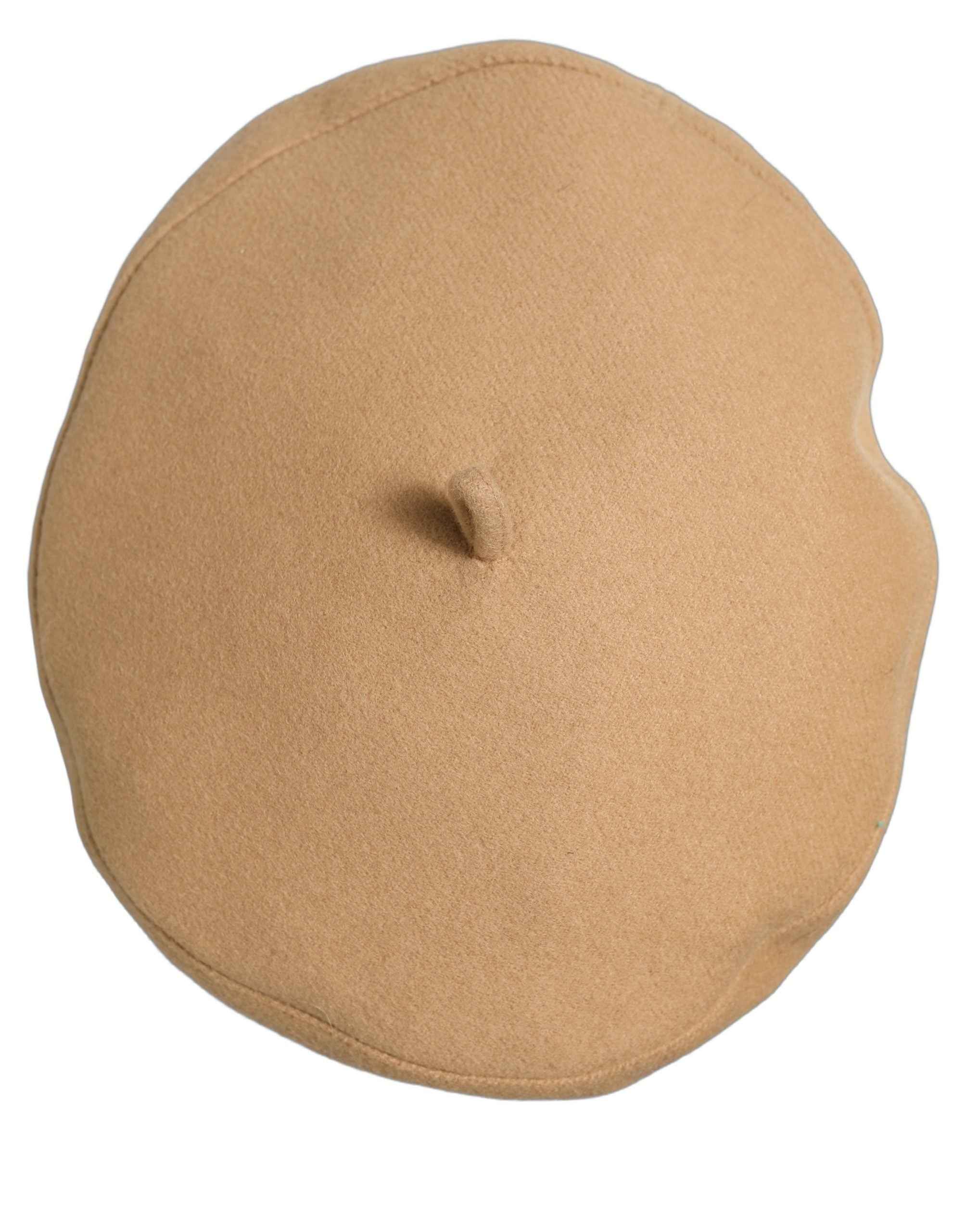 Dolce & Gabbana Beige Wool French Style Beret Capello Hat