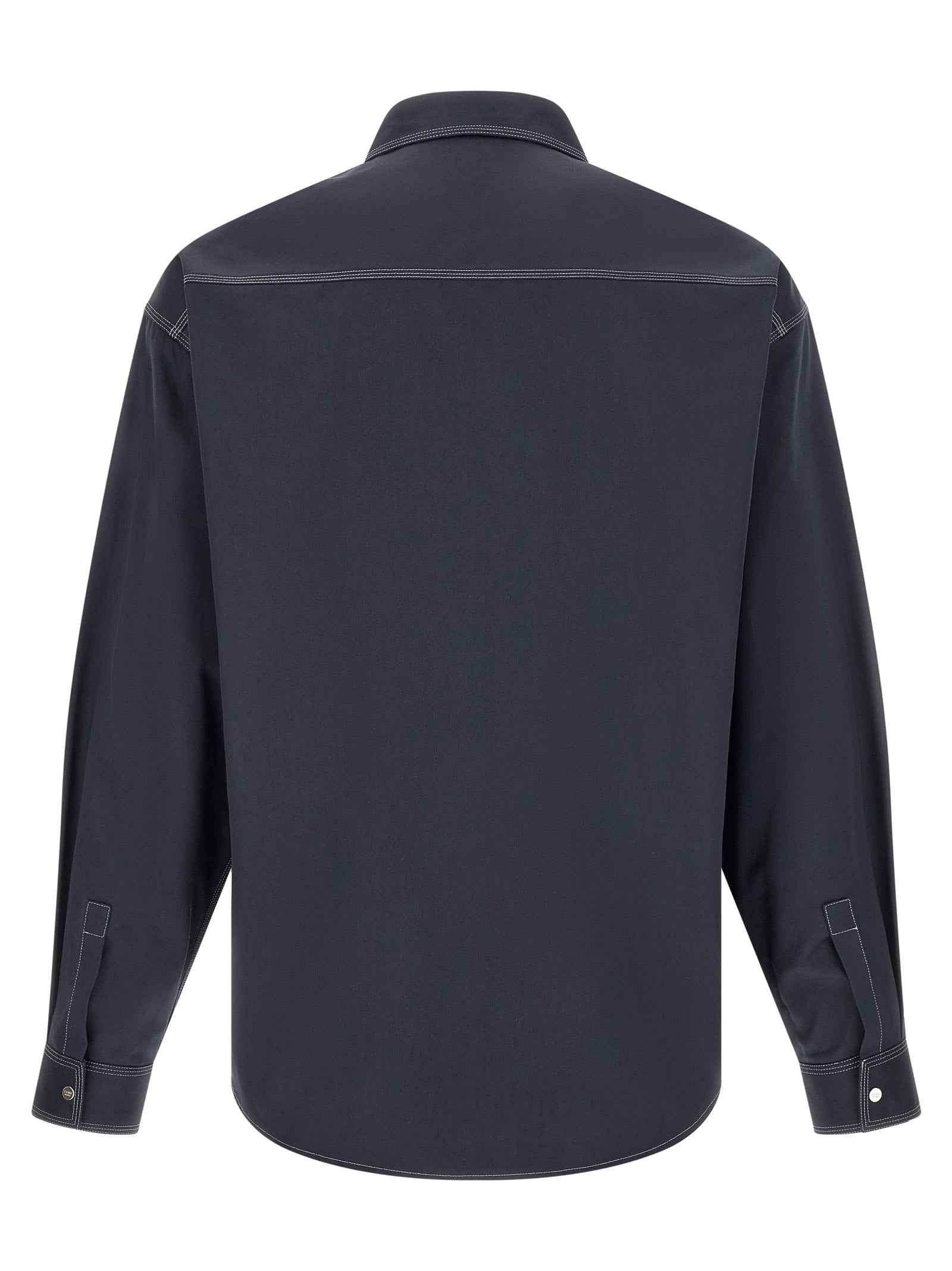 Fendi Blue Cotton Blouse