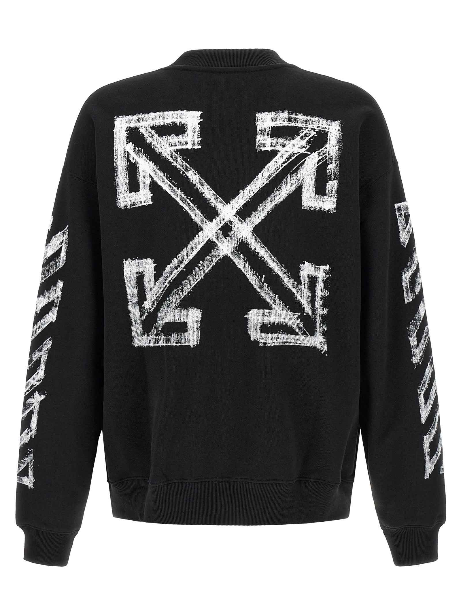 Off-White Black Cotton Sweatshirt