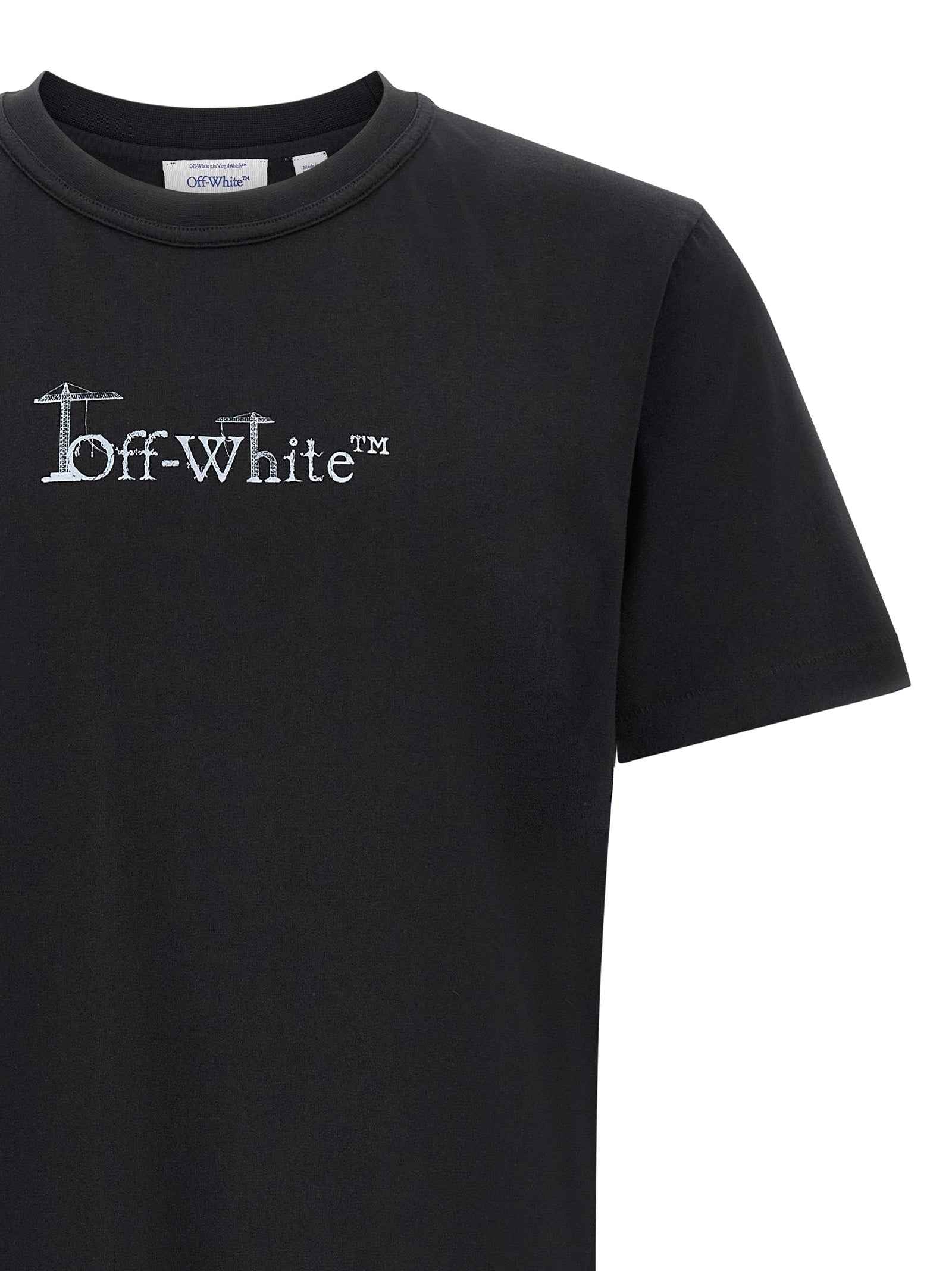 Off-White Black Cotton T-Shirt
